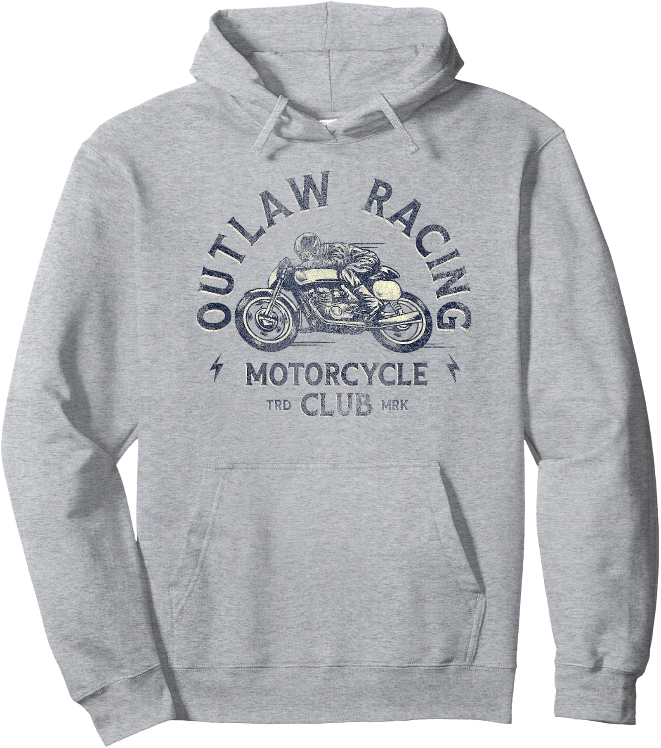 Outlaw Racing Motorcycle Club Hoodie - Hoodie | Ash