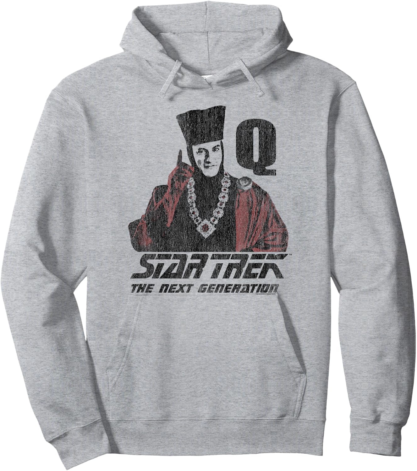 Star Trek Q Point Hoodie - Hoodie | Ash