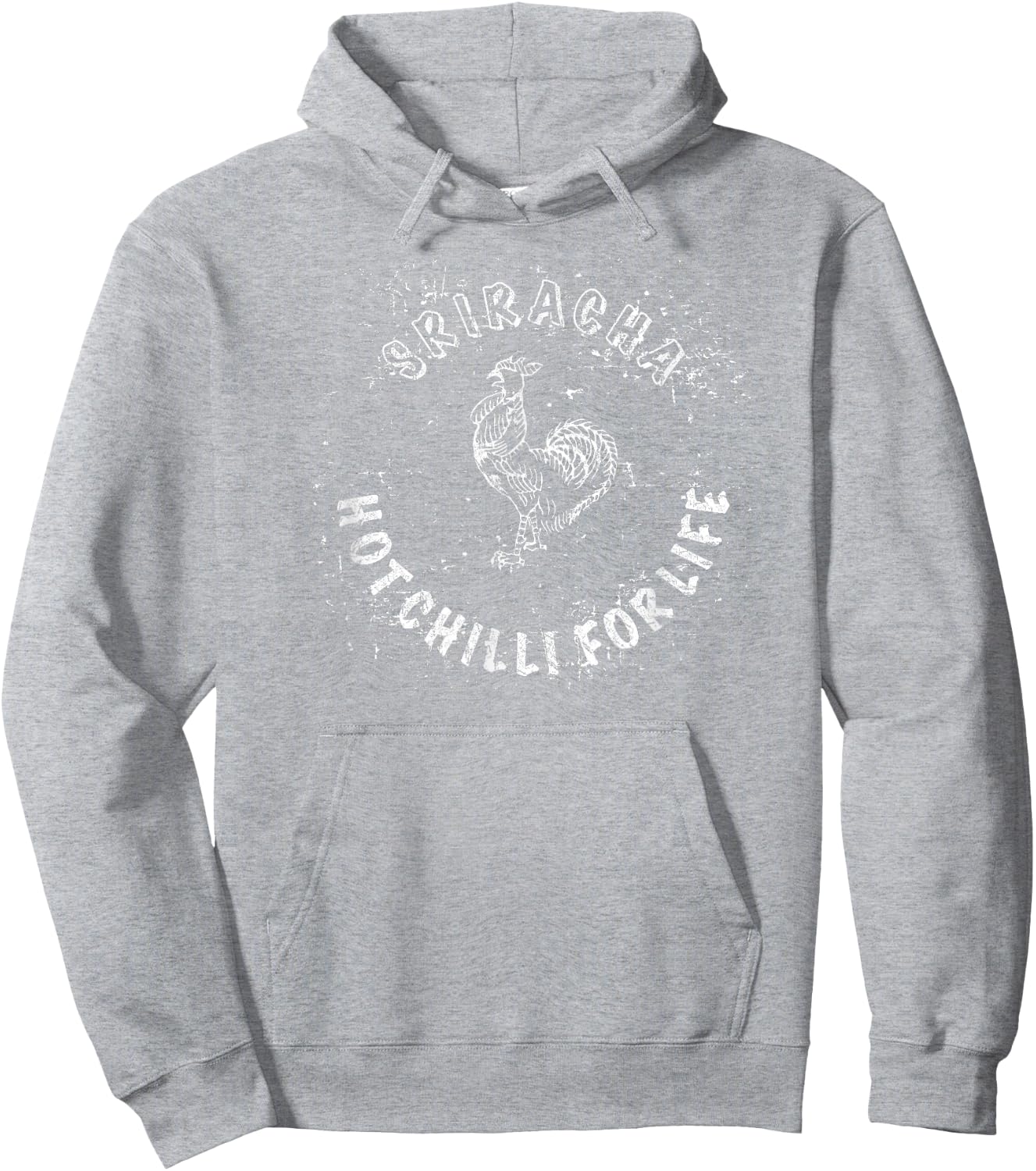 Sriracha Hot Chilli for Life ( ) Hoodie - Hoodie | Ash