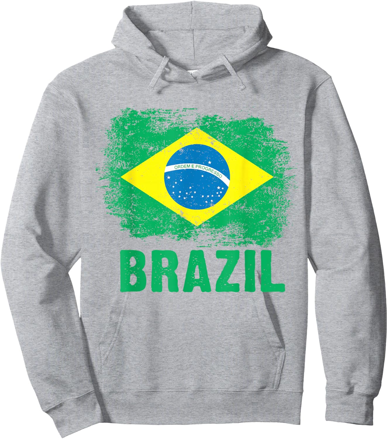 Brazilian Football Brazilian Flag Hoodie - Hoodie | Ash