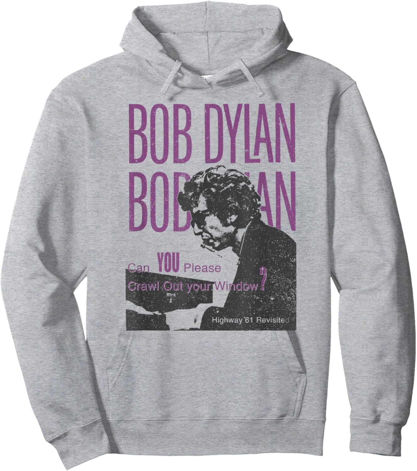 Bob Dylan - Crawl Out Your Window Hoodie - Hoodie | Ash