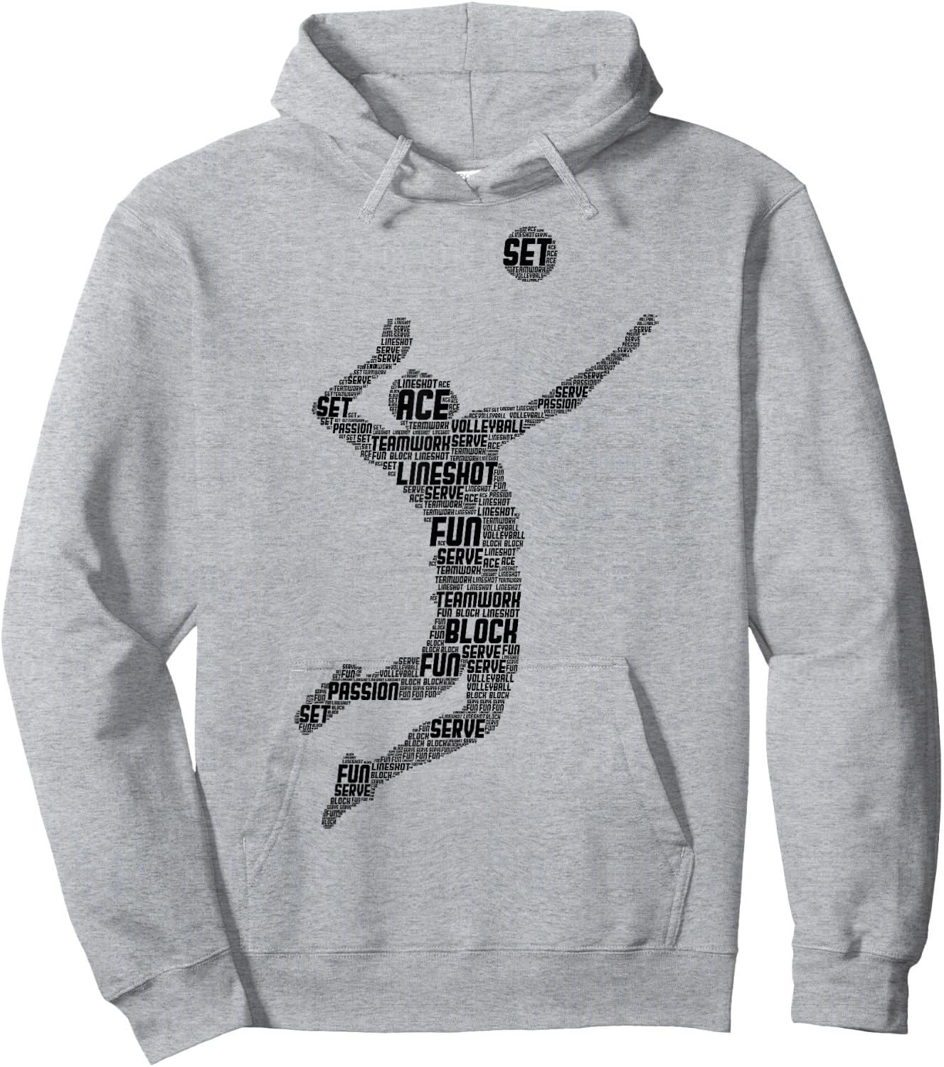 Volleyball Volleyballer Men Boys Children Hoodie - Hoodie | Ash