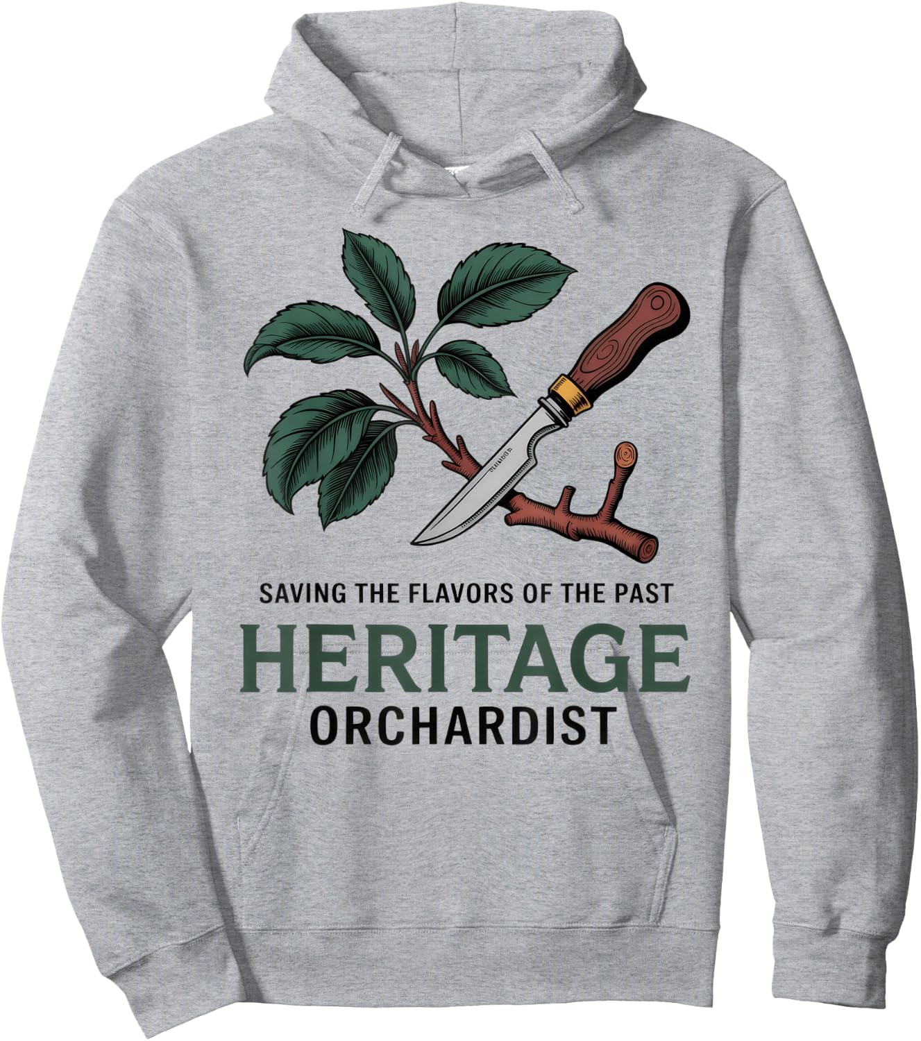 Heritage Orchardist Heirloom Tree Grafting Hoodie - Hoodie | Ash