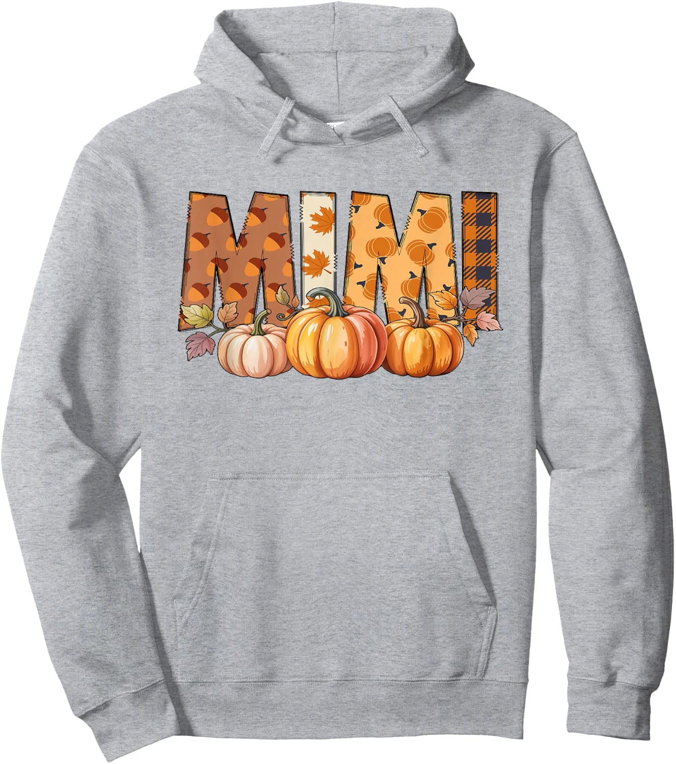 Mimi Pumpkin Fall Design for Autumn Celebration Hoodie - Hoodie | Ash