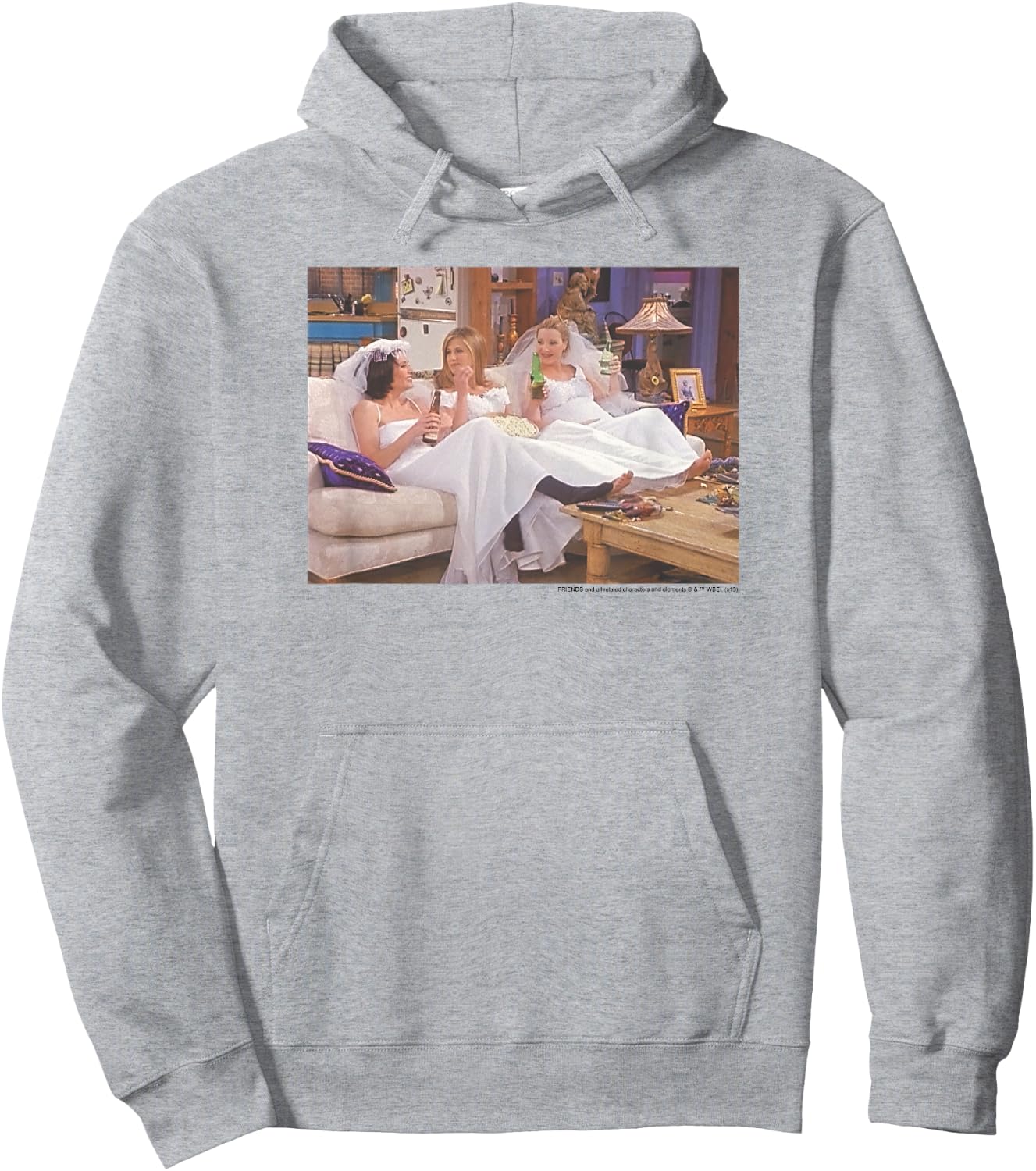 Friends Group Brides Couch Party Picture Hoodie - Hoodie | Ash
