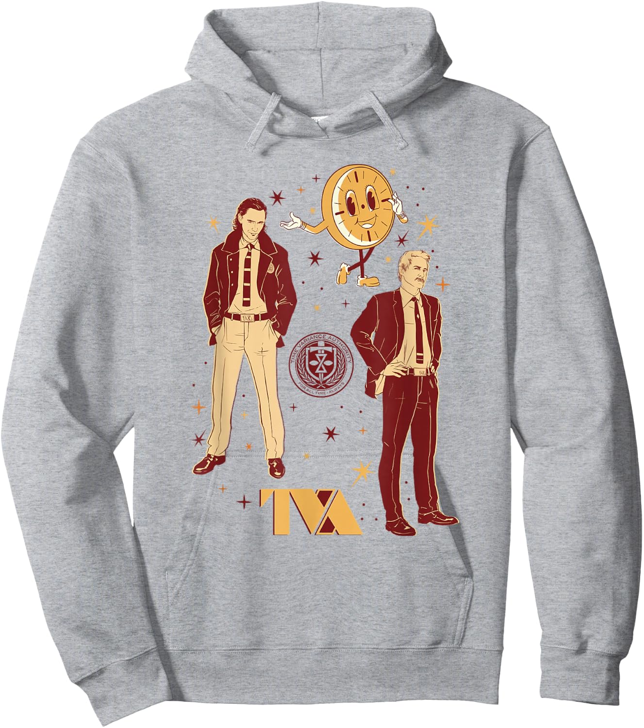 Marvel Loki & Mobius TVA Icons For All Time Hoodie - Hoodie | Ash