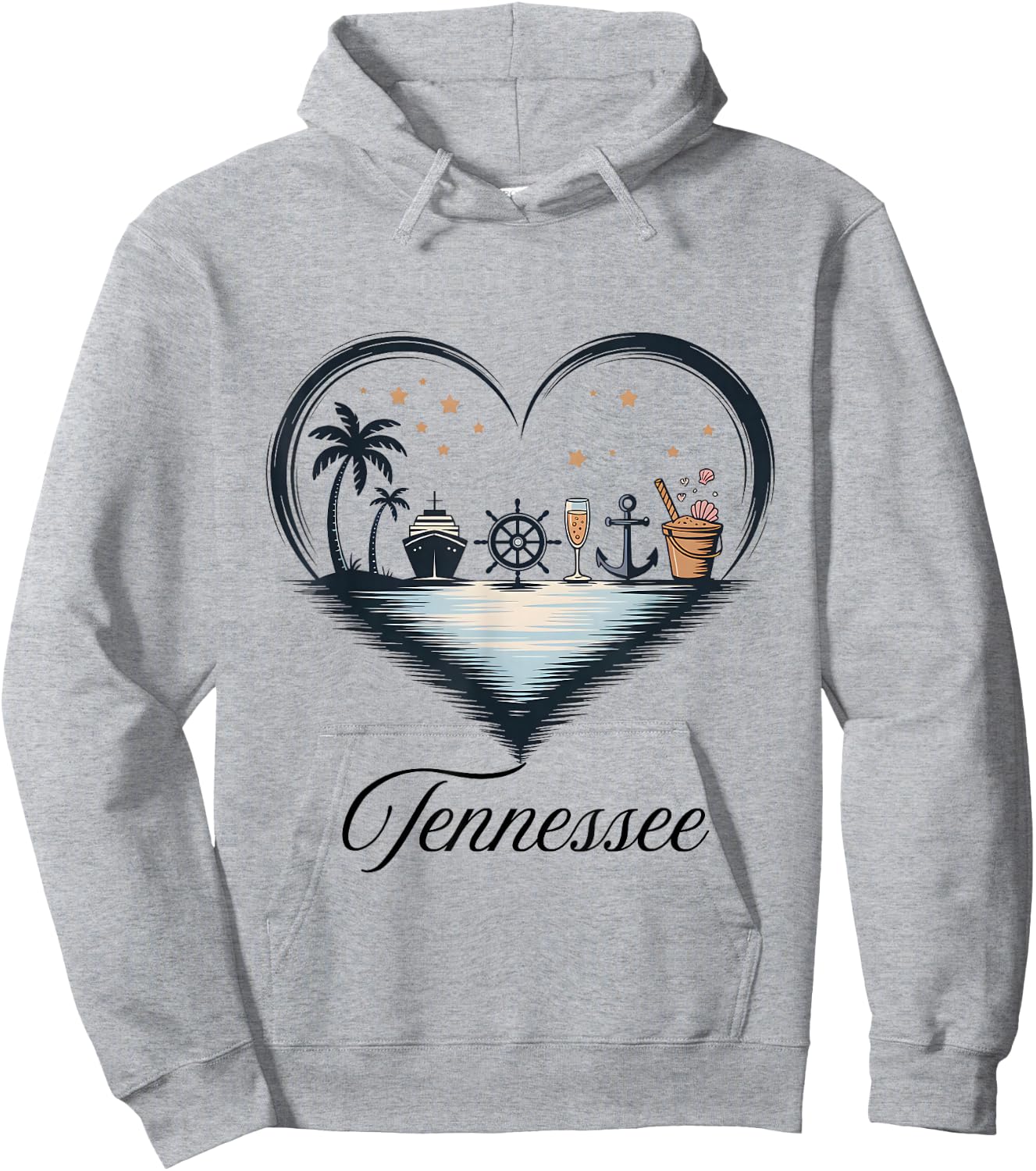 Girls Trip Cruise Vacation Travel Tennessee Hoodie - Hoodie | Ash