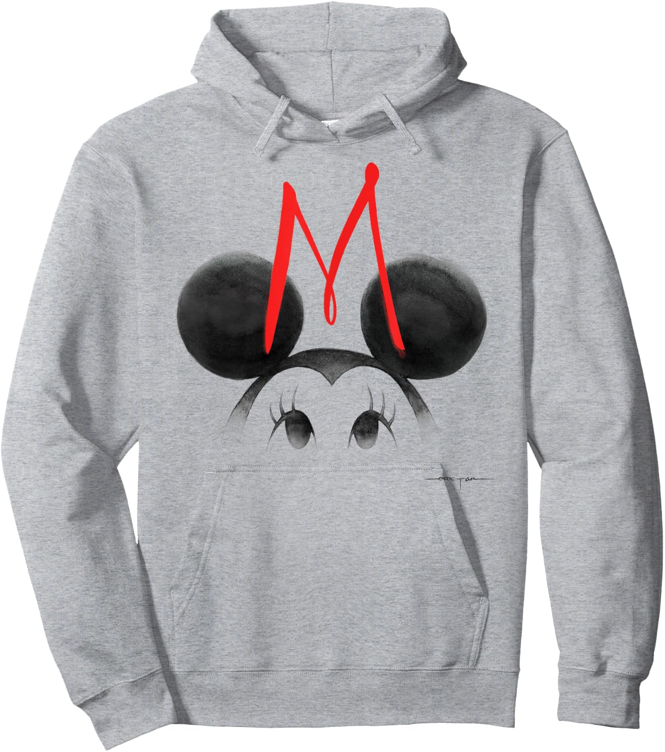 Minnie Mouse - Ears With Face Hoodie - Hoodie | Ash