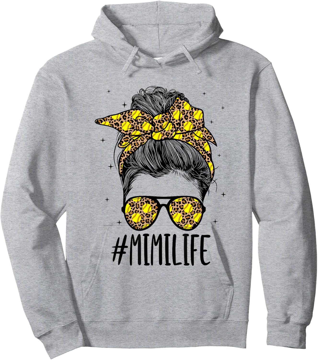 Mimi Life Softball Mimi Of A Softball Player Hoodie - Hoodie | Ash