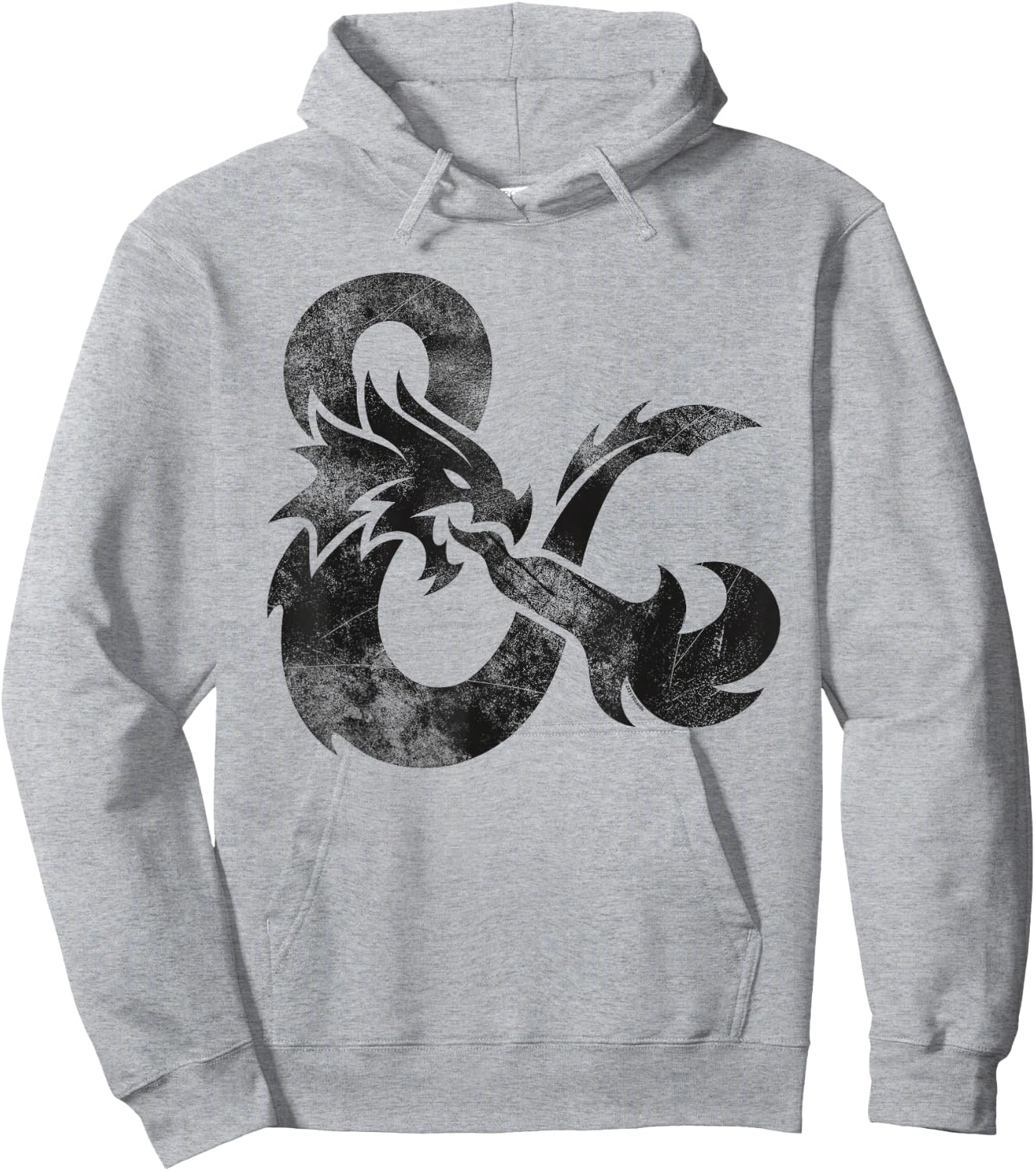Dungeons & Dragons Distressed Ampersand Logo Hoodie - Hoodie | Ash