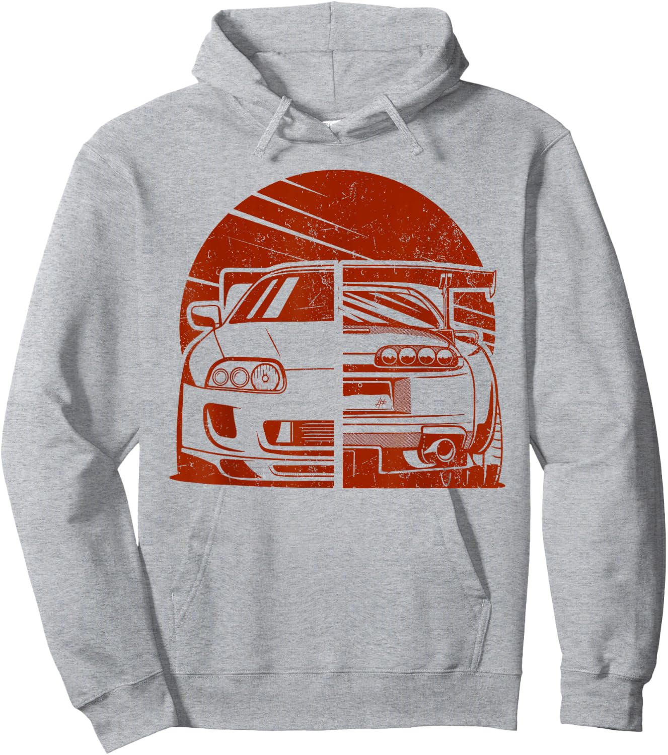 JDM Japan Motorsport tuning car 90s Hoodie - Hoodie | Ash