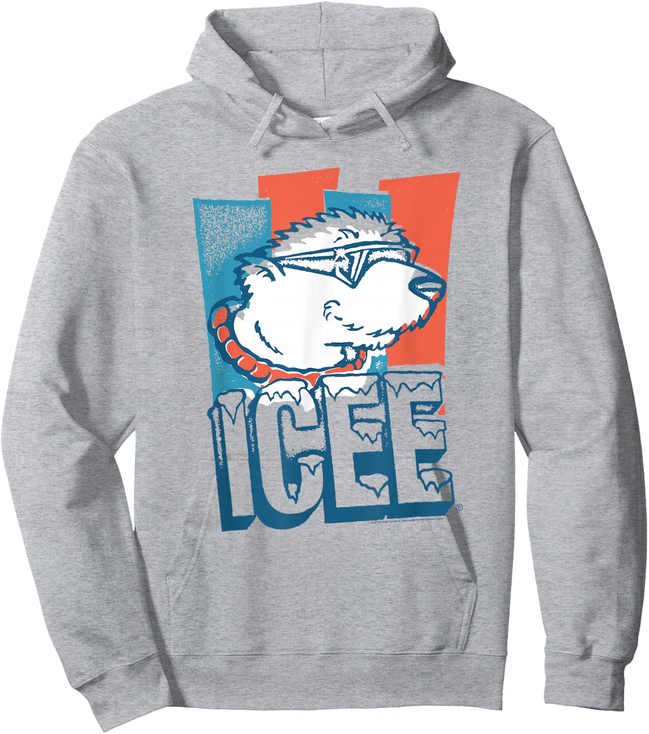 ICEE Bear Retro Icicle Logo Hoodie - Hoodie | Ash
