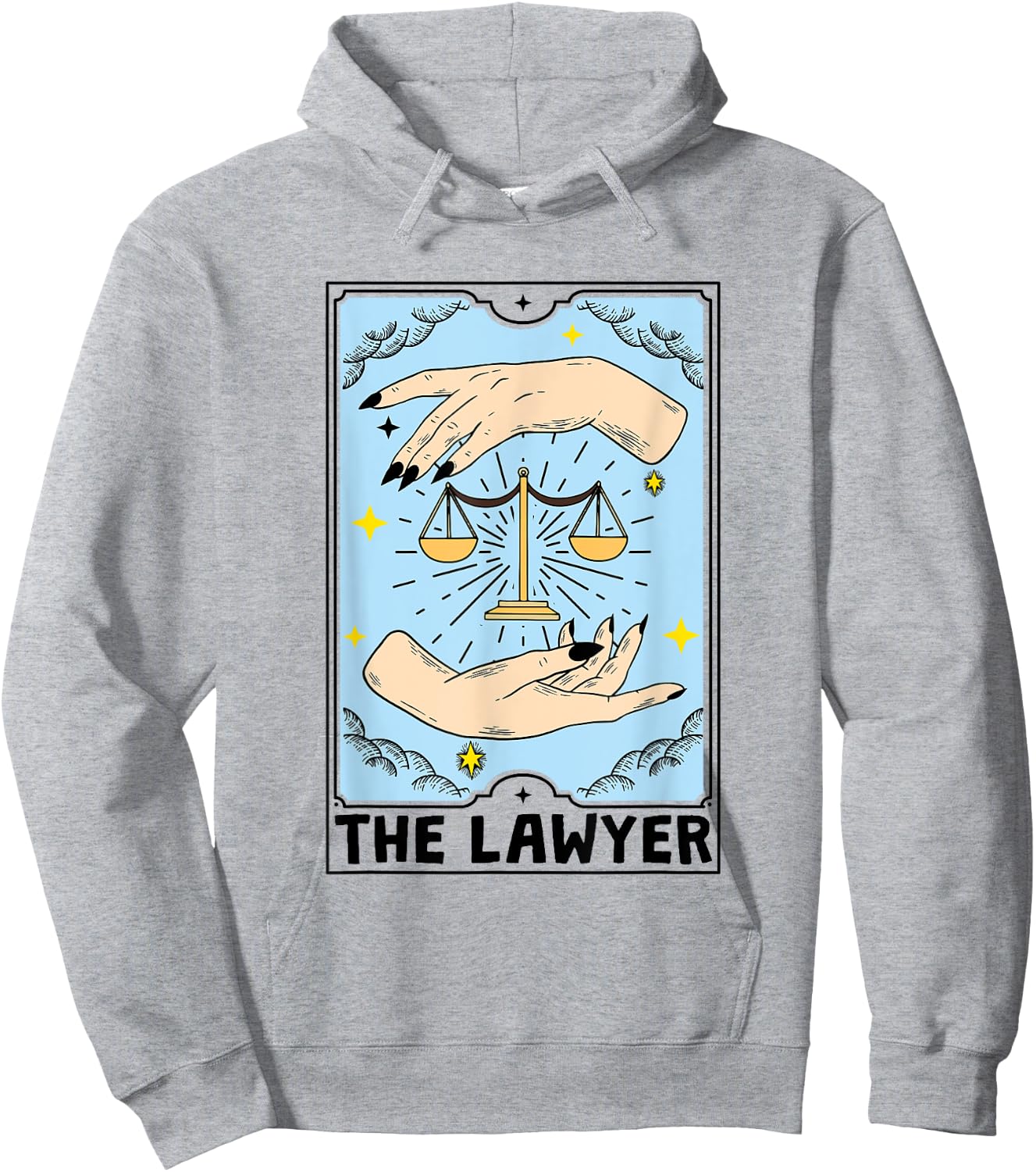 The Lawyer Tarot Card - Attorney Hoodie - Hoodie | Ash