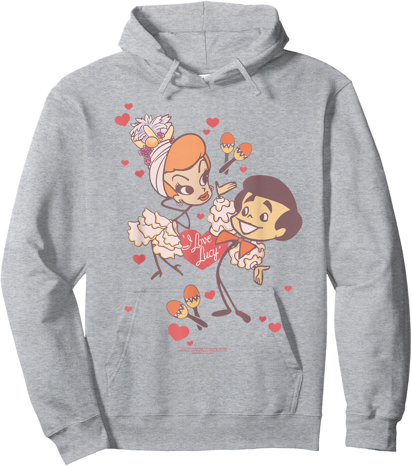 I Love Lucy Rumba Dance Hoodie - Hoodie | Ash