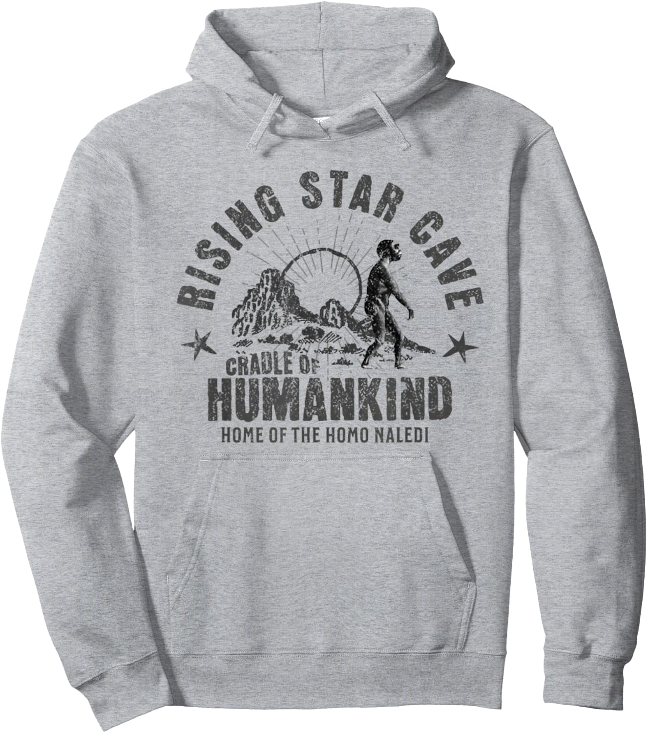 Rising Star Cave Homo Naledi Archaeology Gift Hoodie - Hoodie | Ash