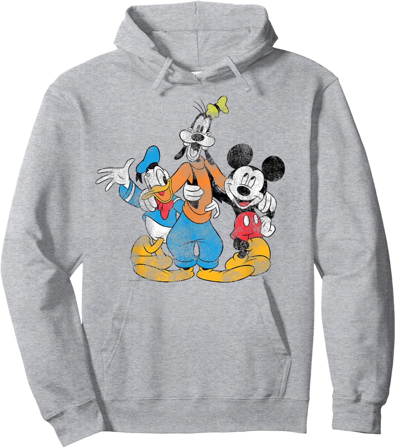Disney - Mickey Donald and Goofy Trio Hoodie - Hoodie | Ash