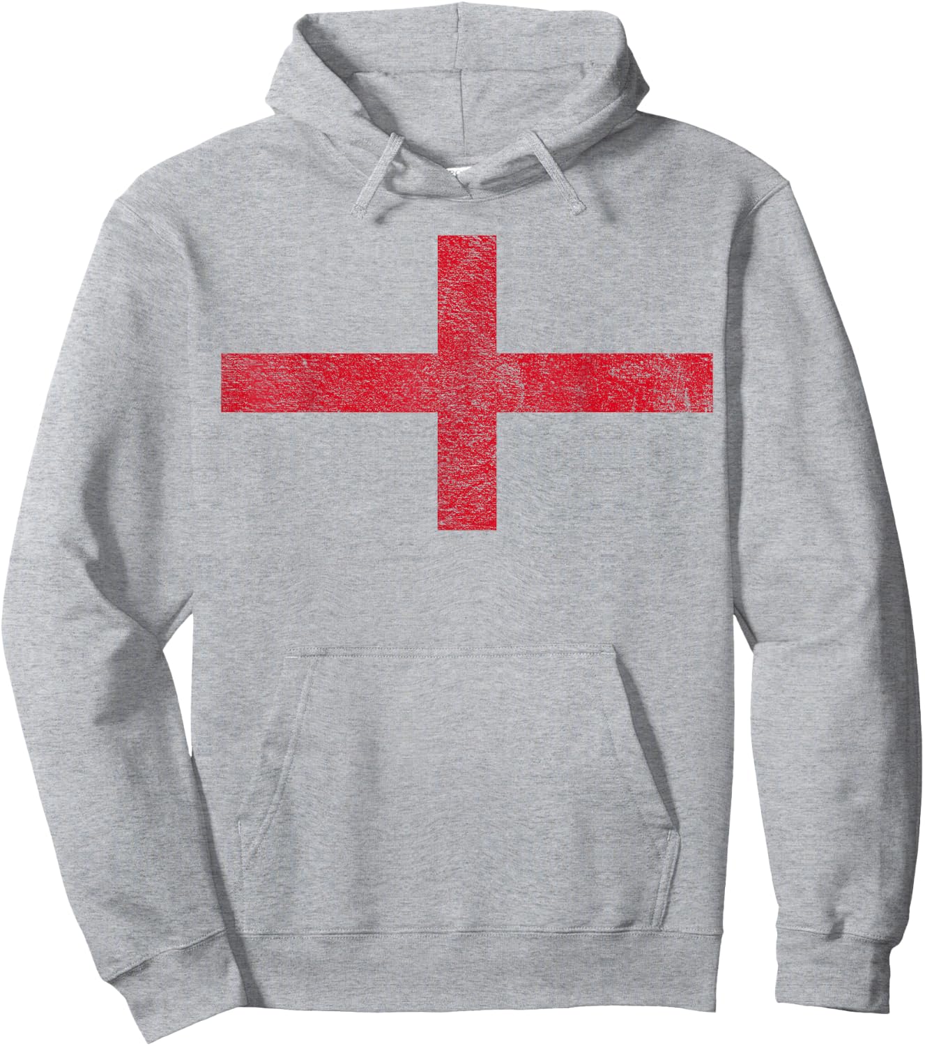 England St Georges Cross Flag Hoodie - Hoodie | Ash