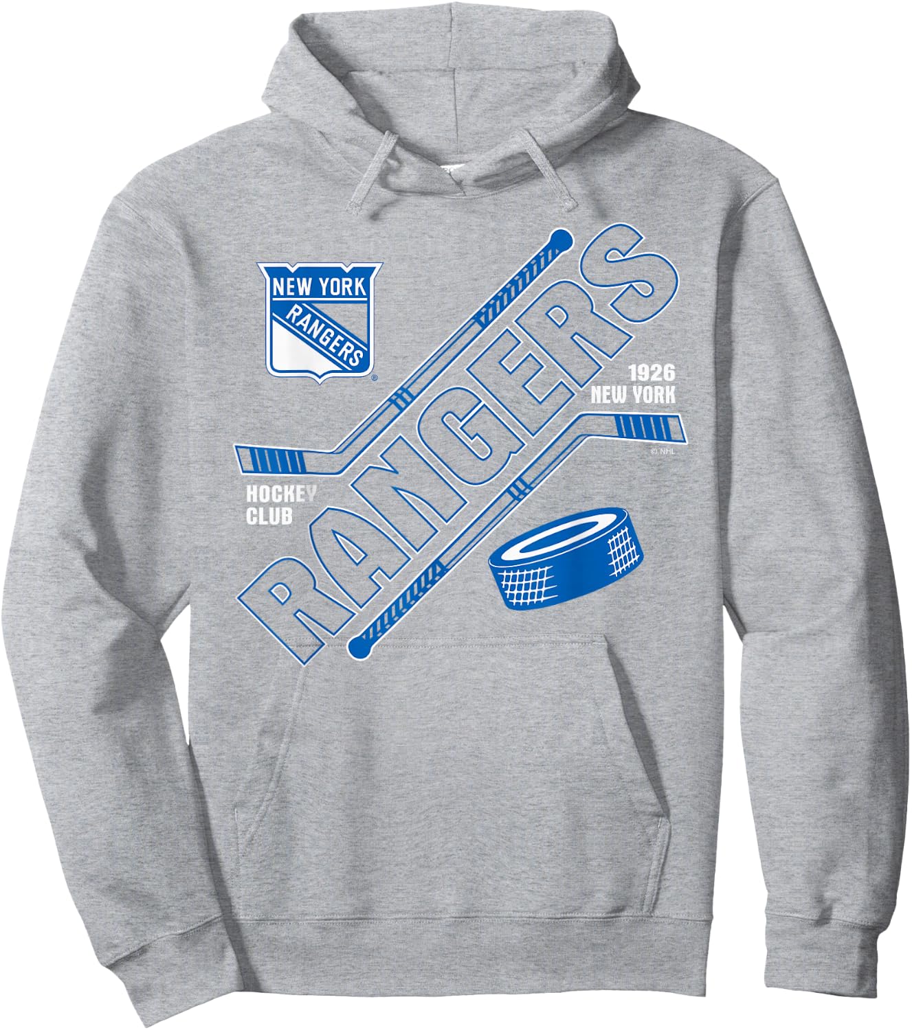 New York Rangers Force Red Officially Licensed Hoodie - Hoodie | Ash