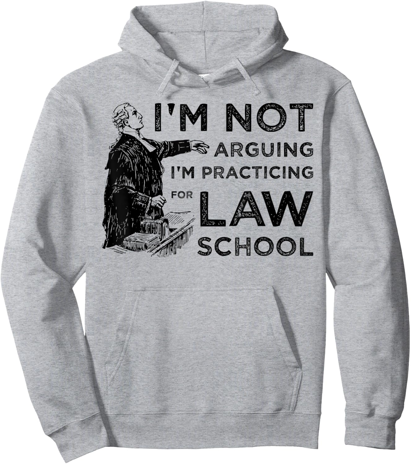 I'm Not Arguing I'm Practicing for Law School Hoodie - Hoodie | Ash