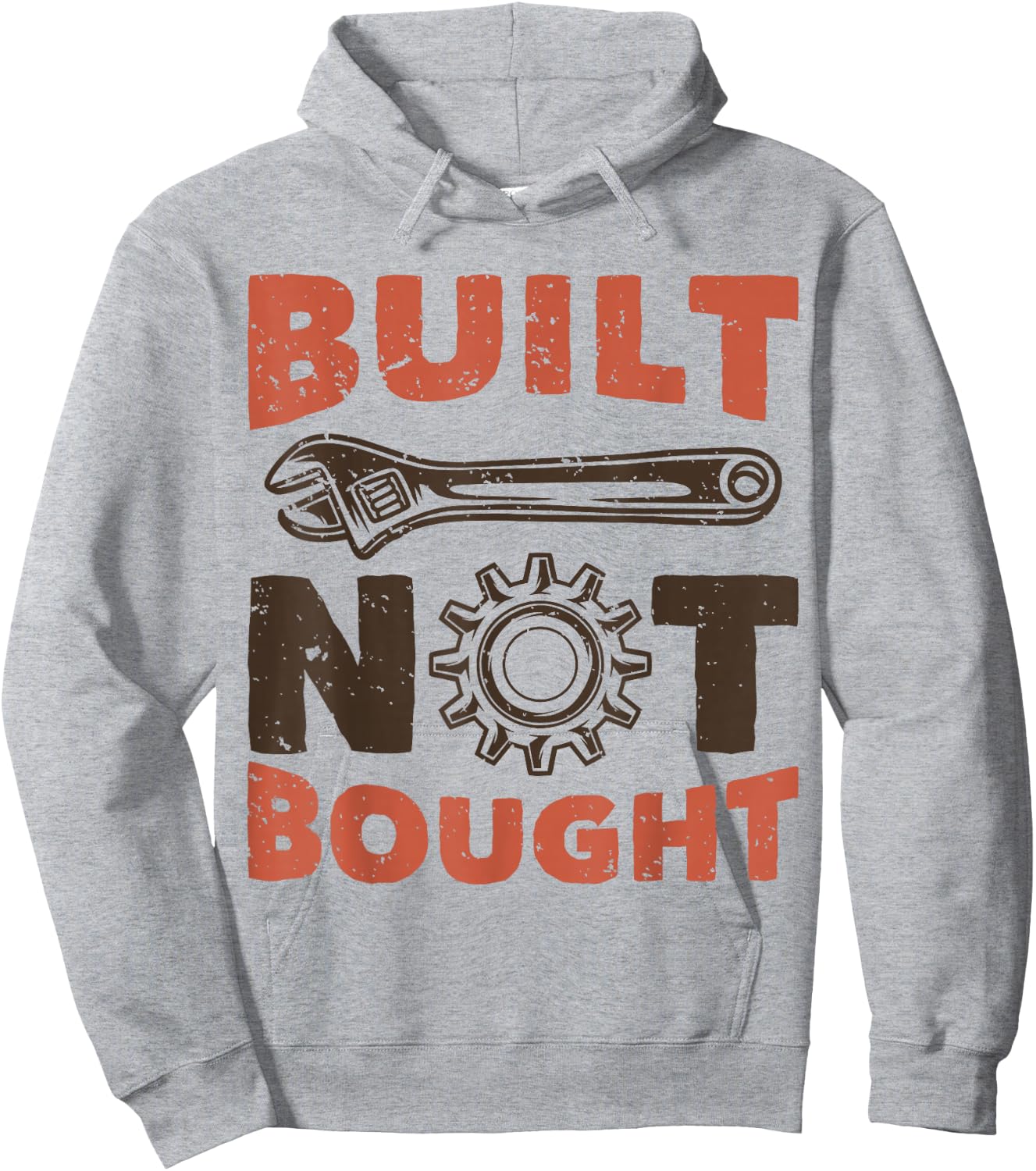 Built Not Bought Hoodie - Hoodie | Ash