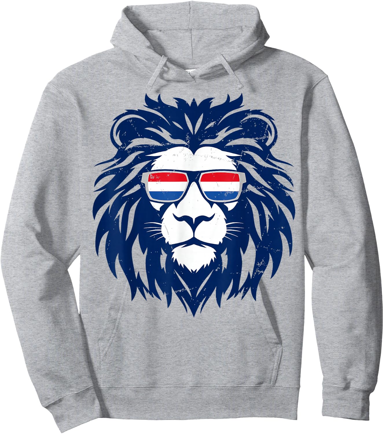 Vintage Dutch Lion Sunglasses Netherlands Hoodie - Hoodie | Ash