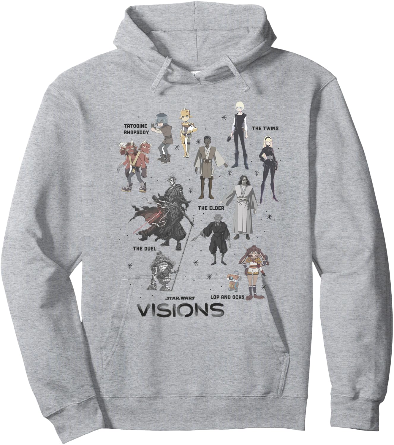 Star Wars Visions Textbook Character Poster Hoodie - Hoodie | Ash