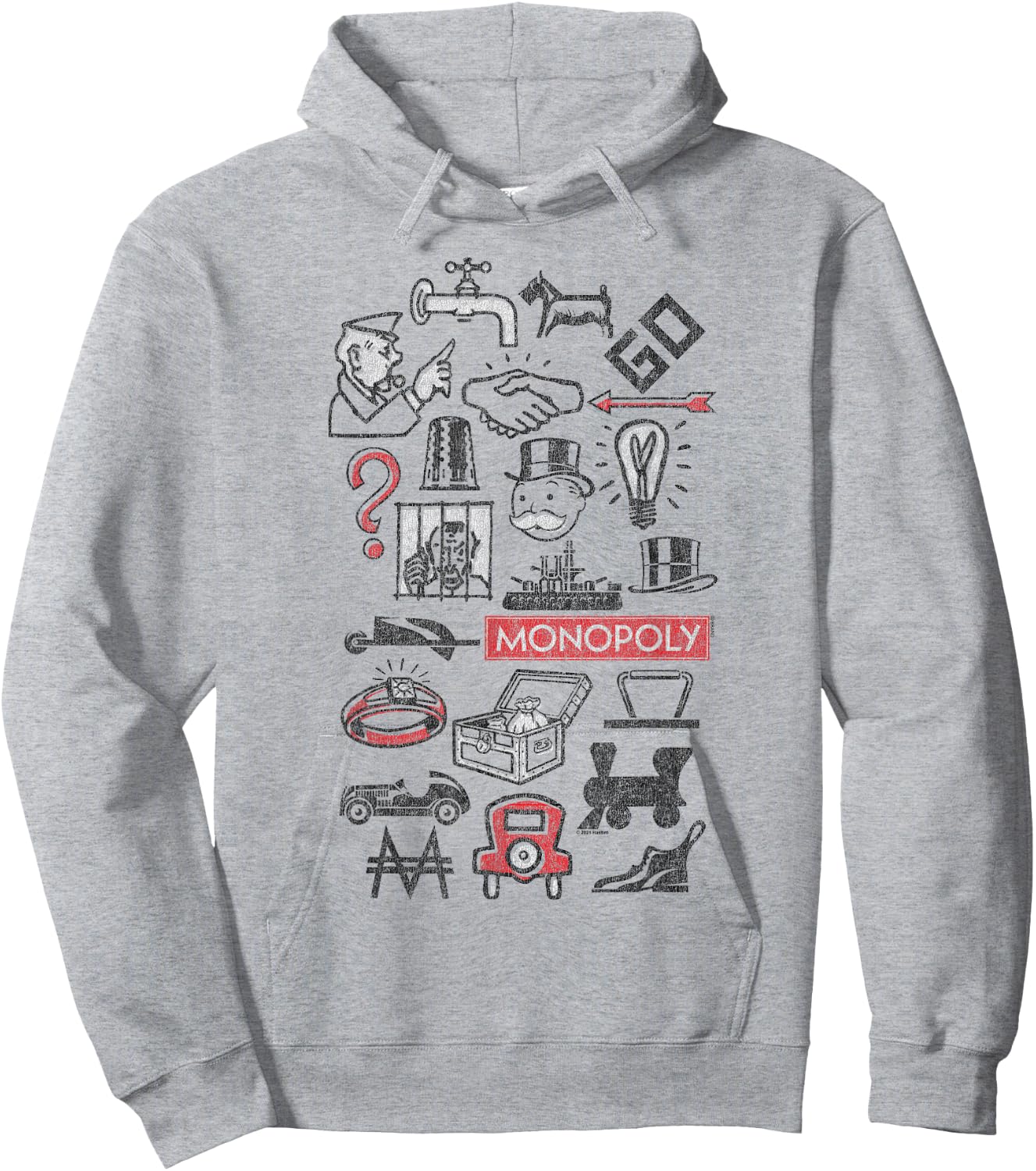 Monopoly Icons Hoodie - Hoodie | Ash