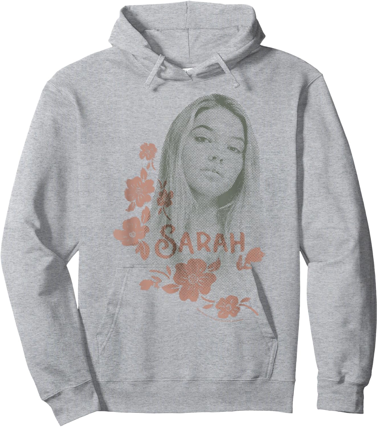 Outer Banks Sarah Floral Portrait Hoodie - Hoodie | Ash