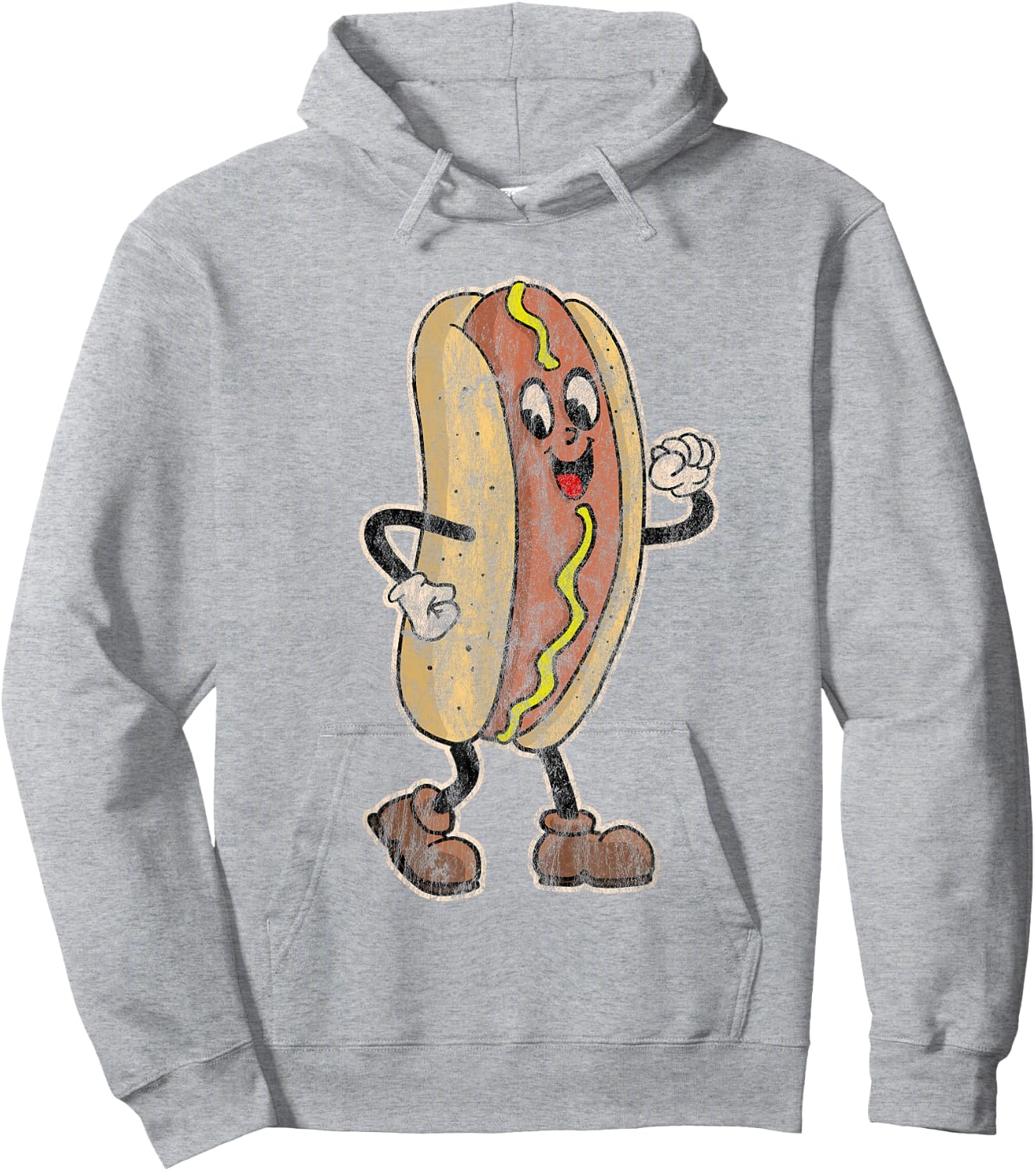 Distressed Walking Drive in Movie Hot Dog Hoodie - Hoodie | Ash