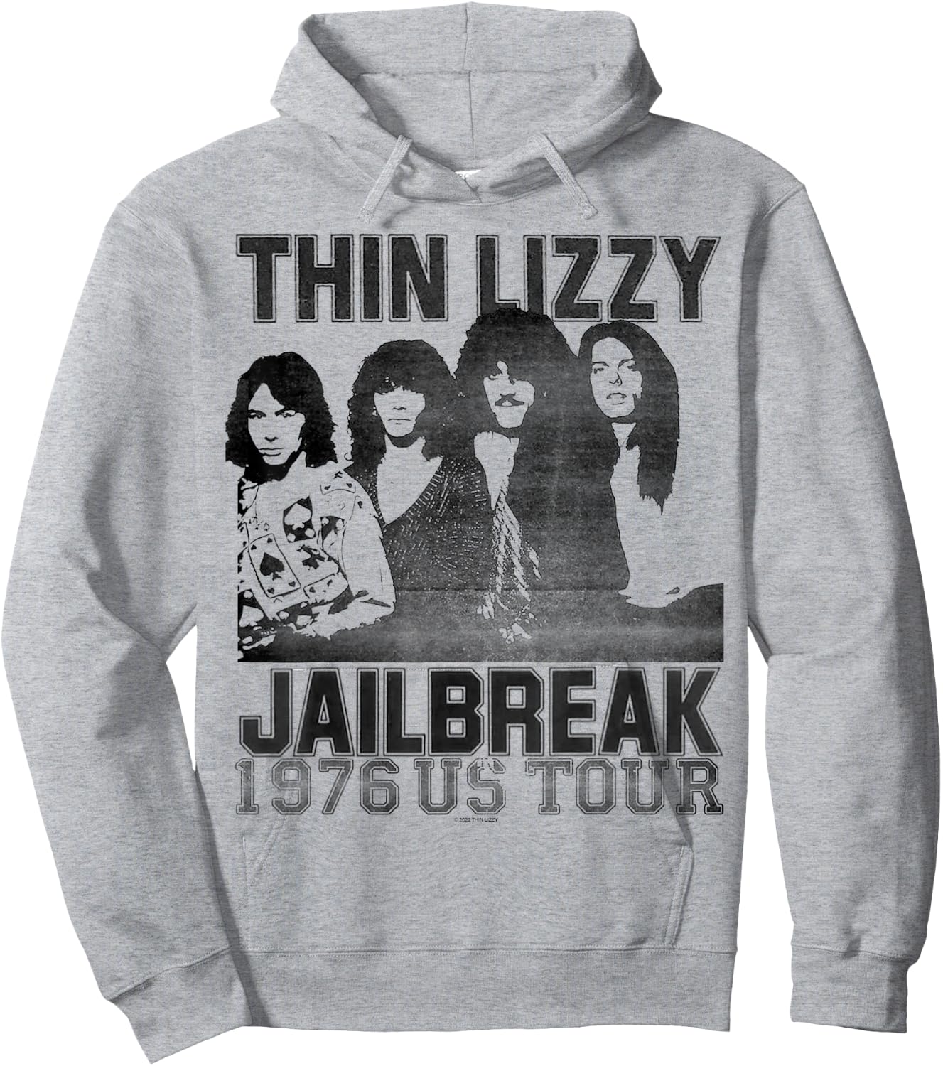 Thin Lizzy – Jailbreak US Tour Hoodie - Hoodie | Ash