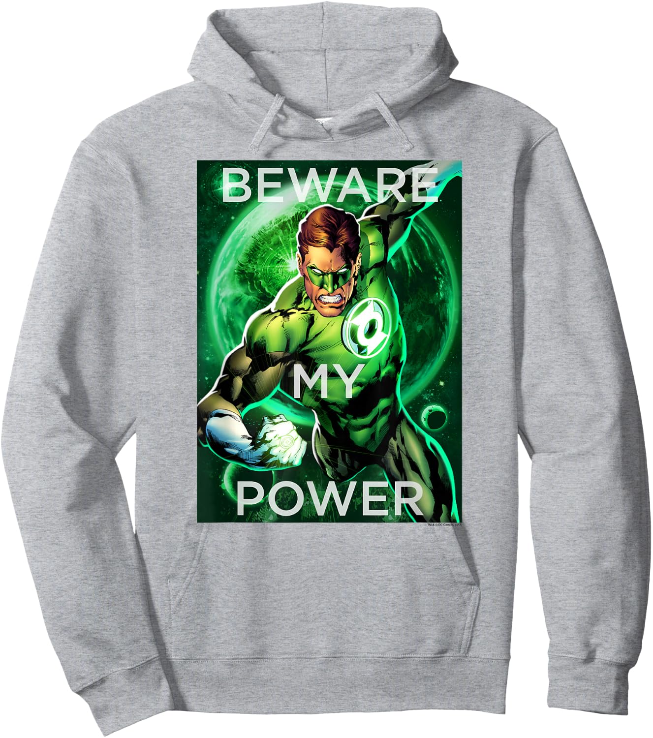 Green Lantern Beware My Power Poster Hoodie - Hoodie | Ash