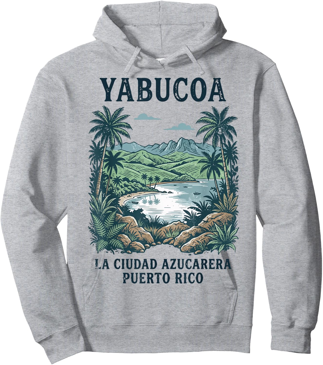 Yabucoa La Ciudad Azucarera Puerto Rico Hoodie - Hoodie | Ash