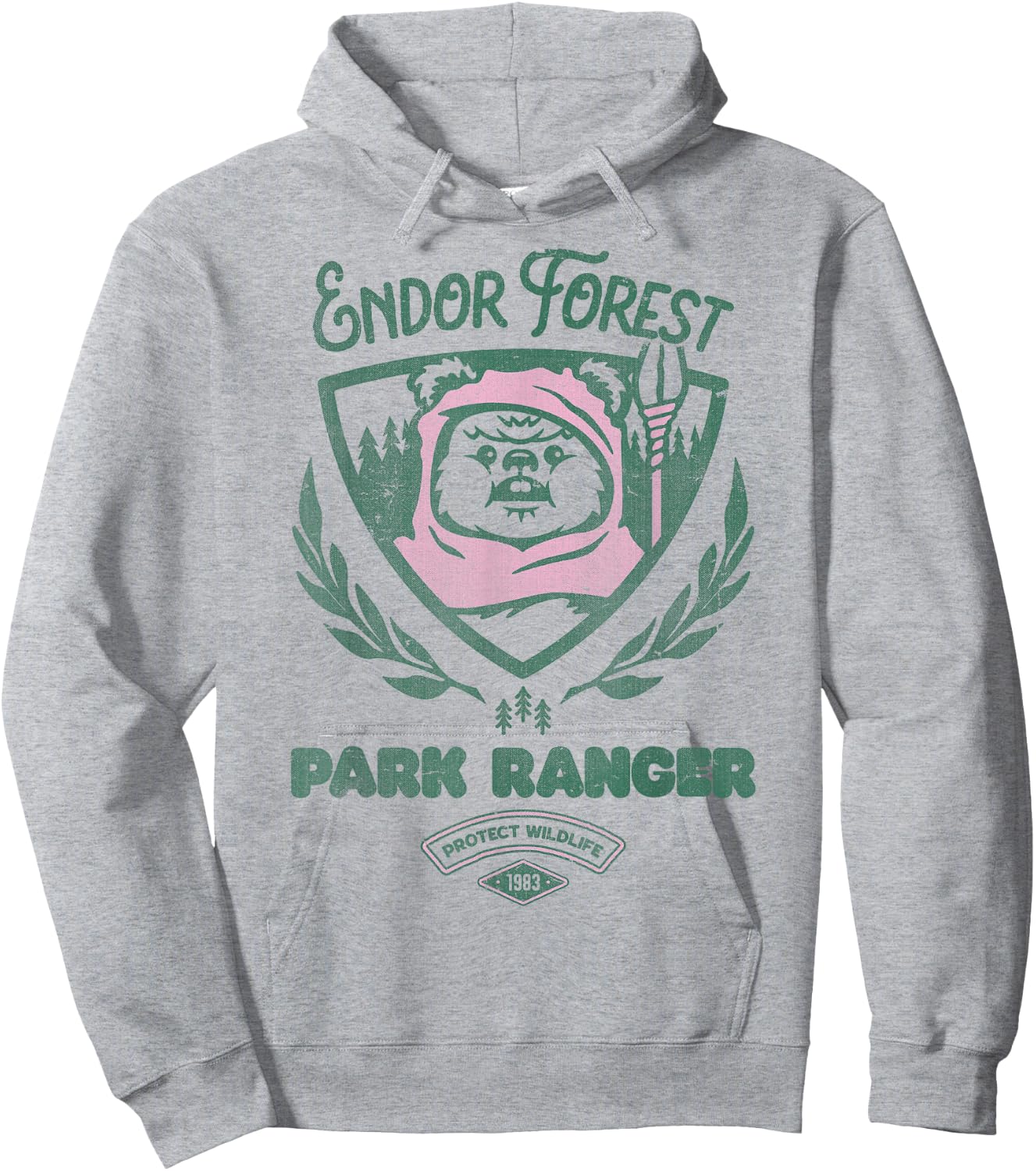 Star Wars Ewok Park Ranger Hoodie - Hoodie | Ash