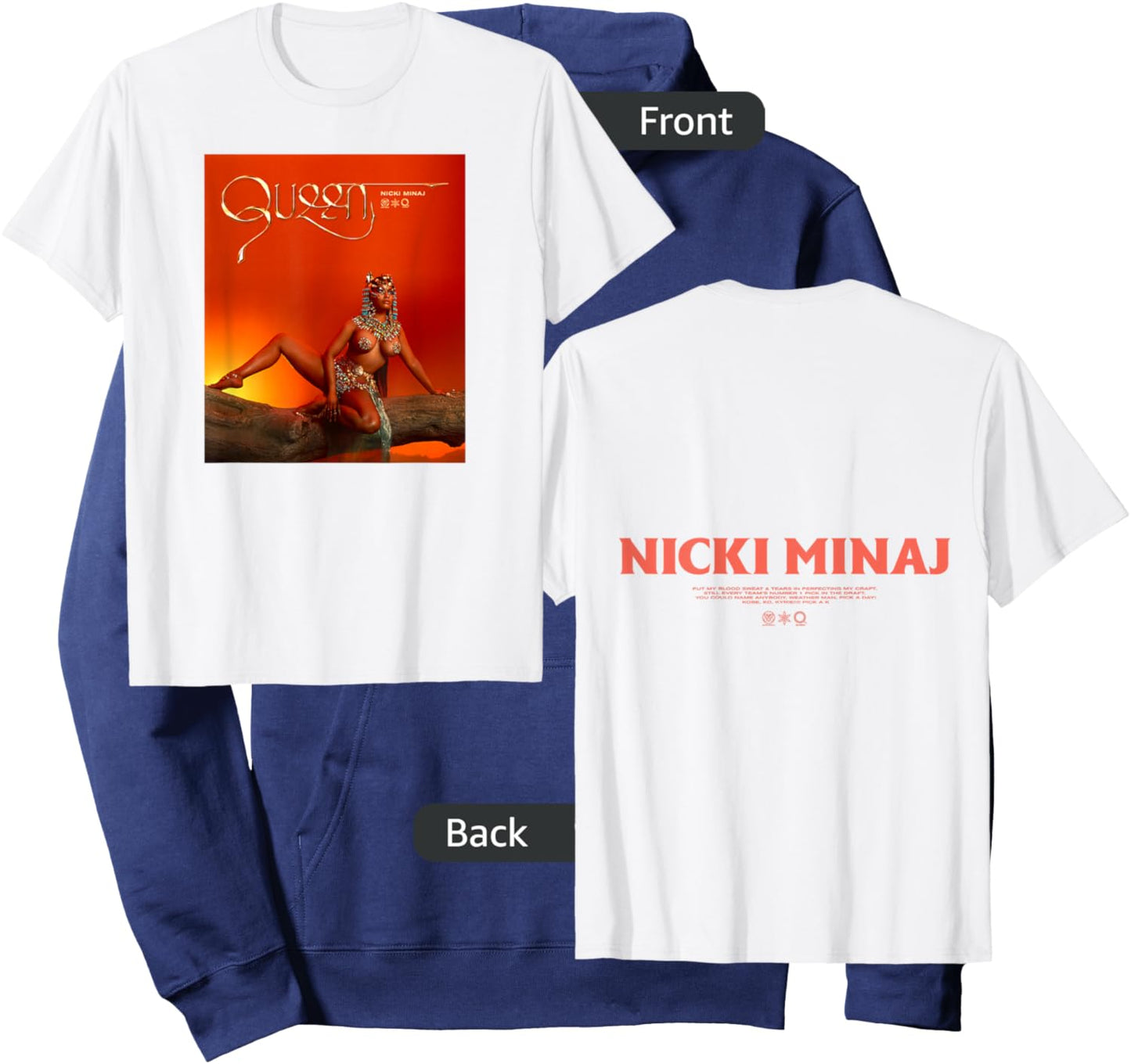 Nicki Minaj Queen Album Hoodie - Hoodie | Navy