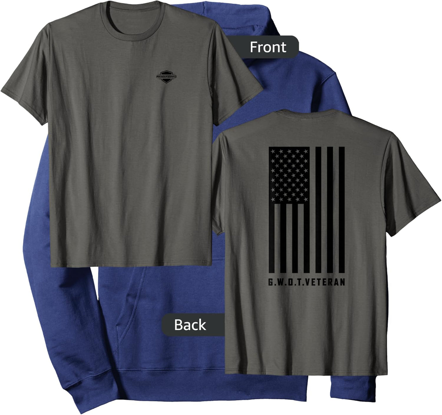 "Global War on Terror - G.W.O.T. Veteran" Hoodie - Hoodie | Navy