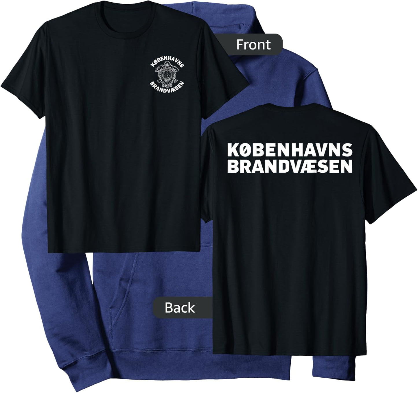 Danish Copenhagen Fire Department Firefighter Hoodie - Hoodie | Navy