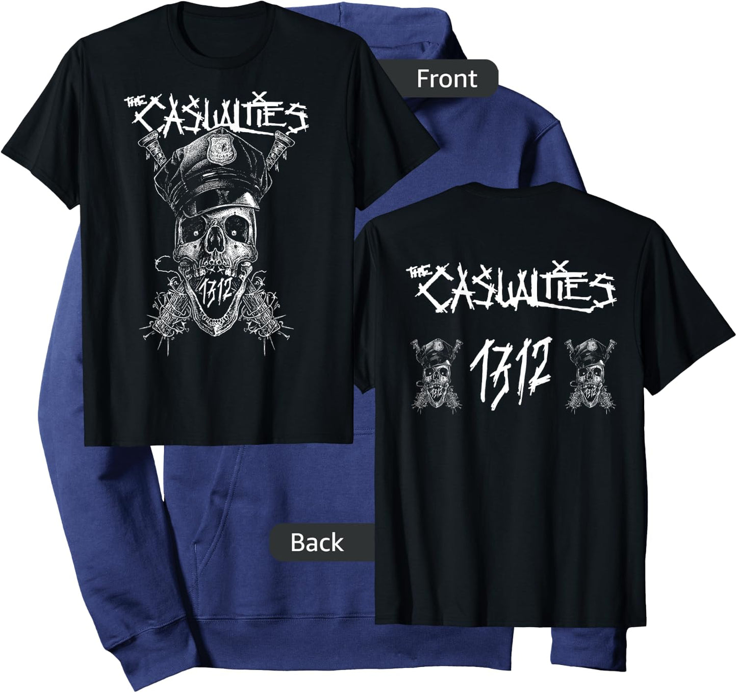The Casualties - 1312 - Official Merchandise Hoodie - Hoodie | Navy