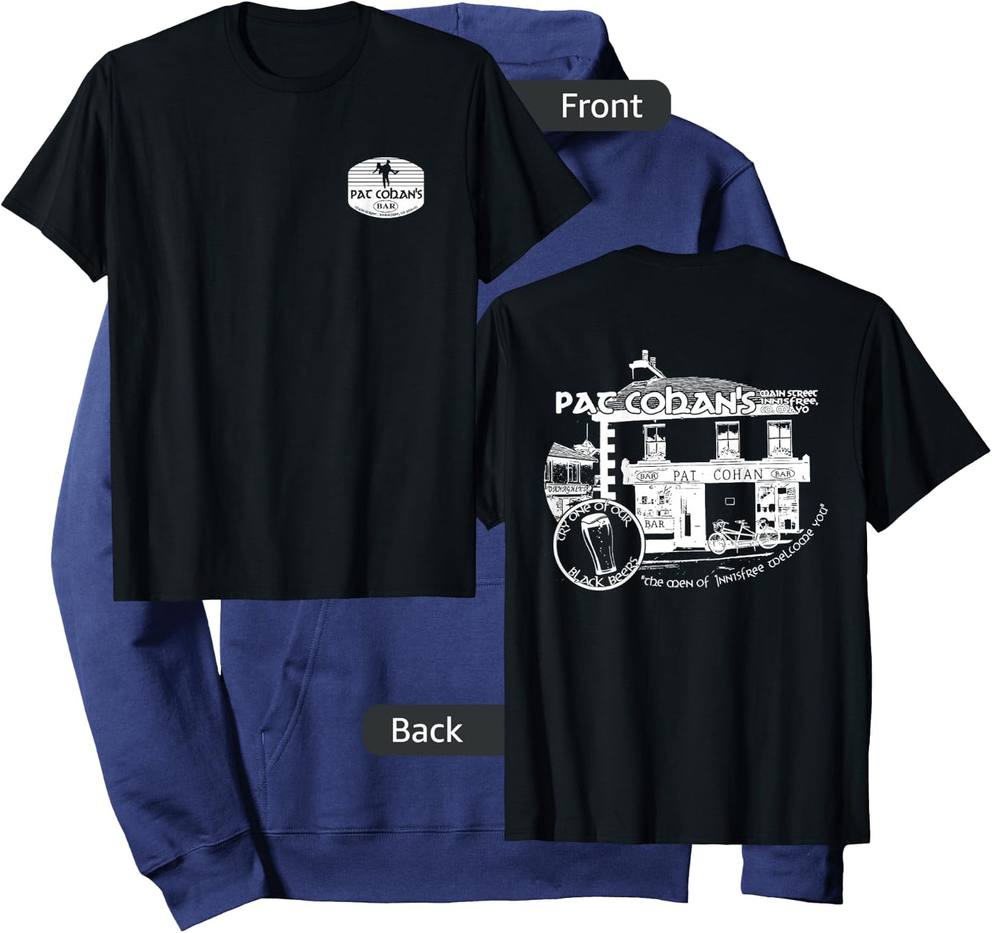 Quiet Man Movie - Cohan's Irish Pub Souvenir Hoodie - Hoodie | Navy
