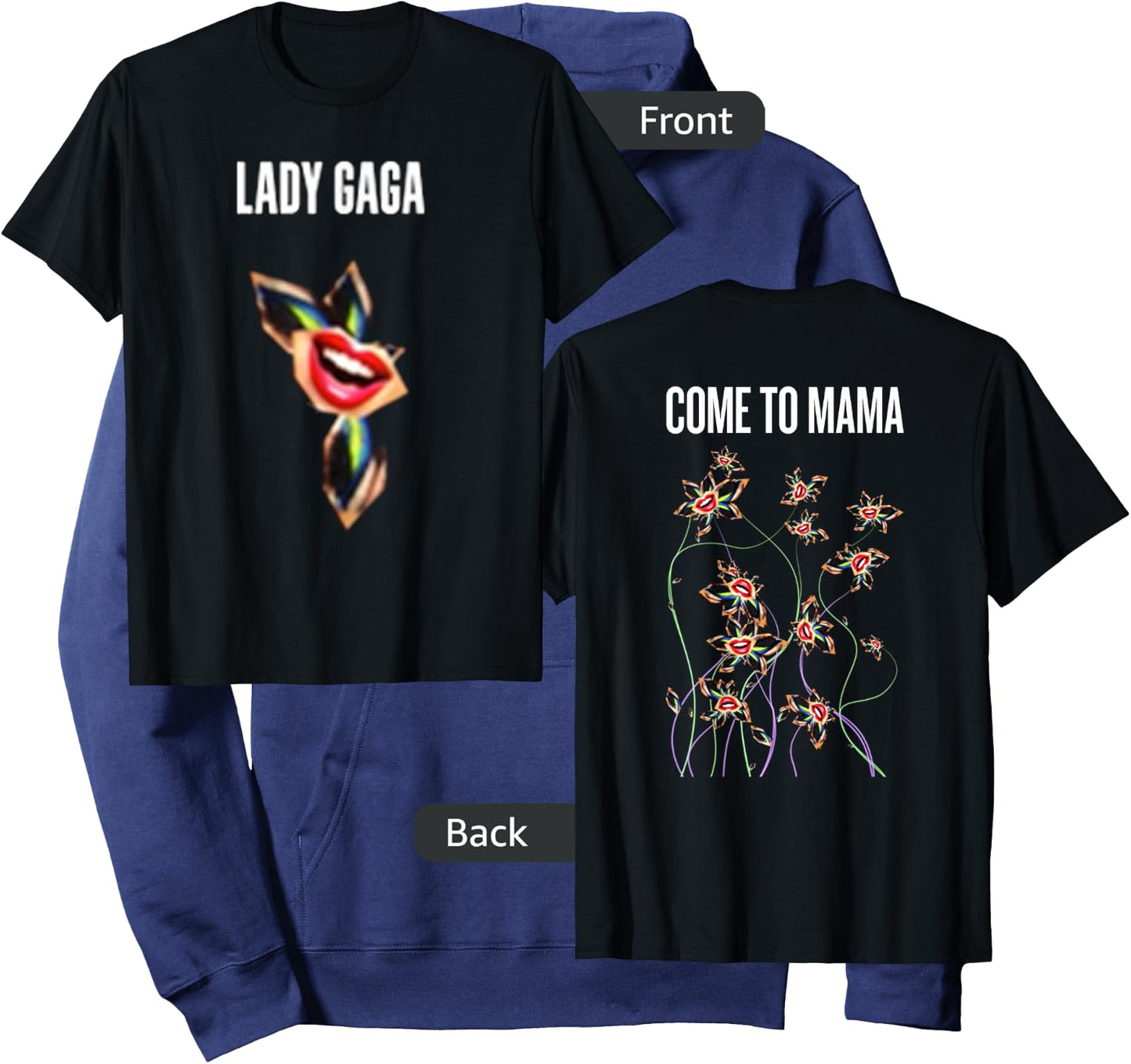 Lady Gaga Official Come to Mama Hoodie - Hoodie | Navy