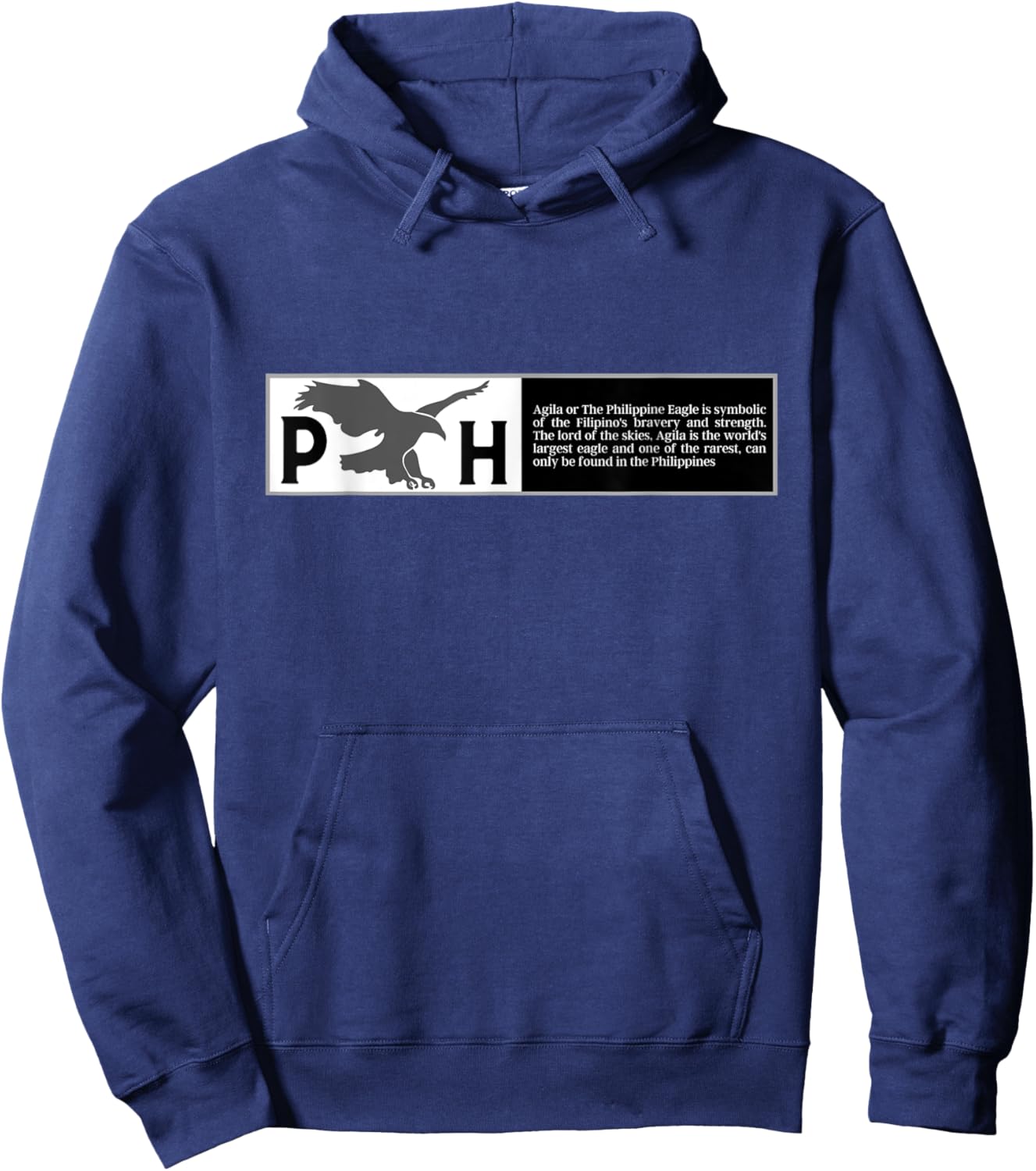 Agila - The Philippine Eagle Hoodie - Hoodie | Navy