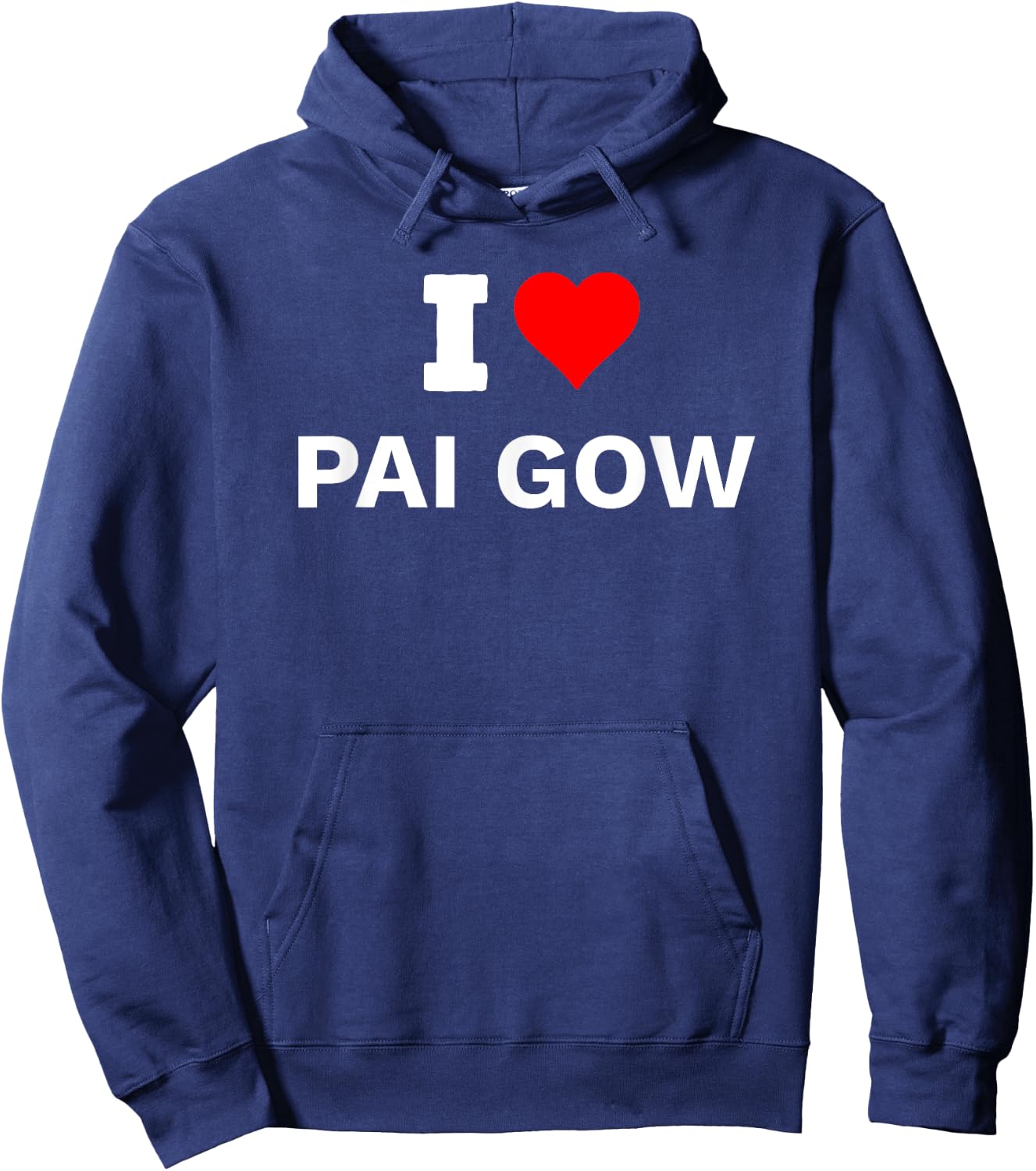 I Heart Love Pai Gow Gambling Casino Gambler Hoodie - Hoodie | Navy