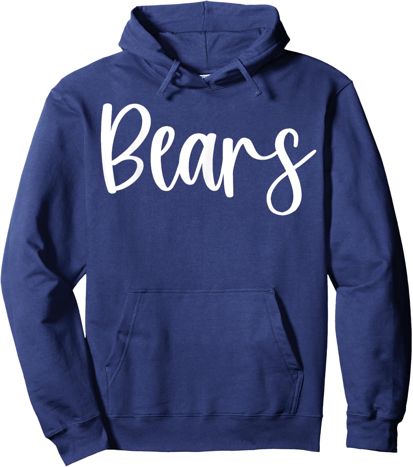 Bears School Spirit Team Mascot Game Night Hoodie - Hoodie | Navy