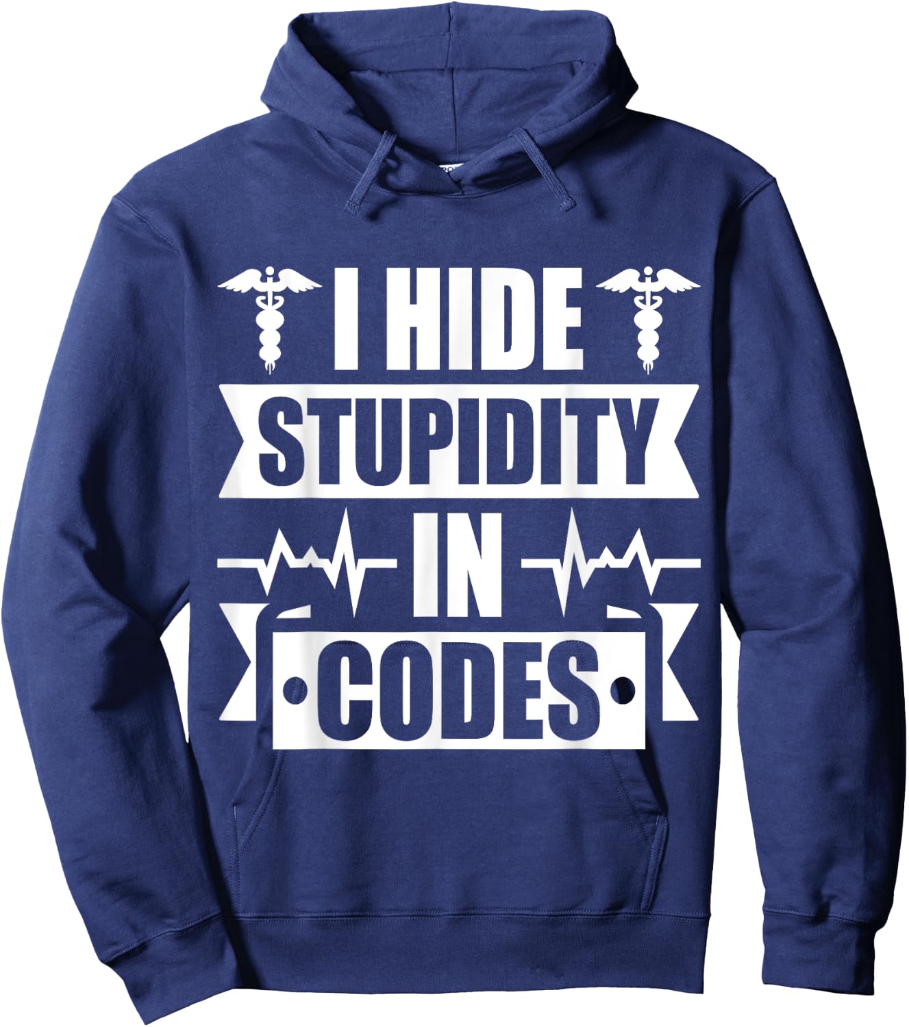Medical coder medical coding Hoodie - Hoodie | Navy