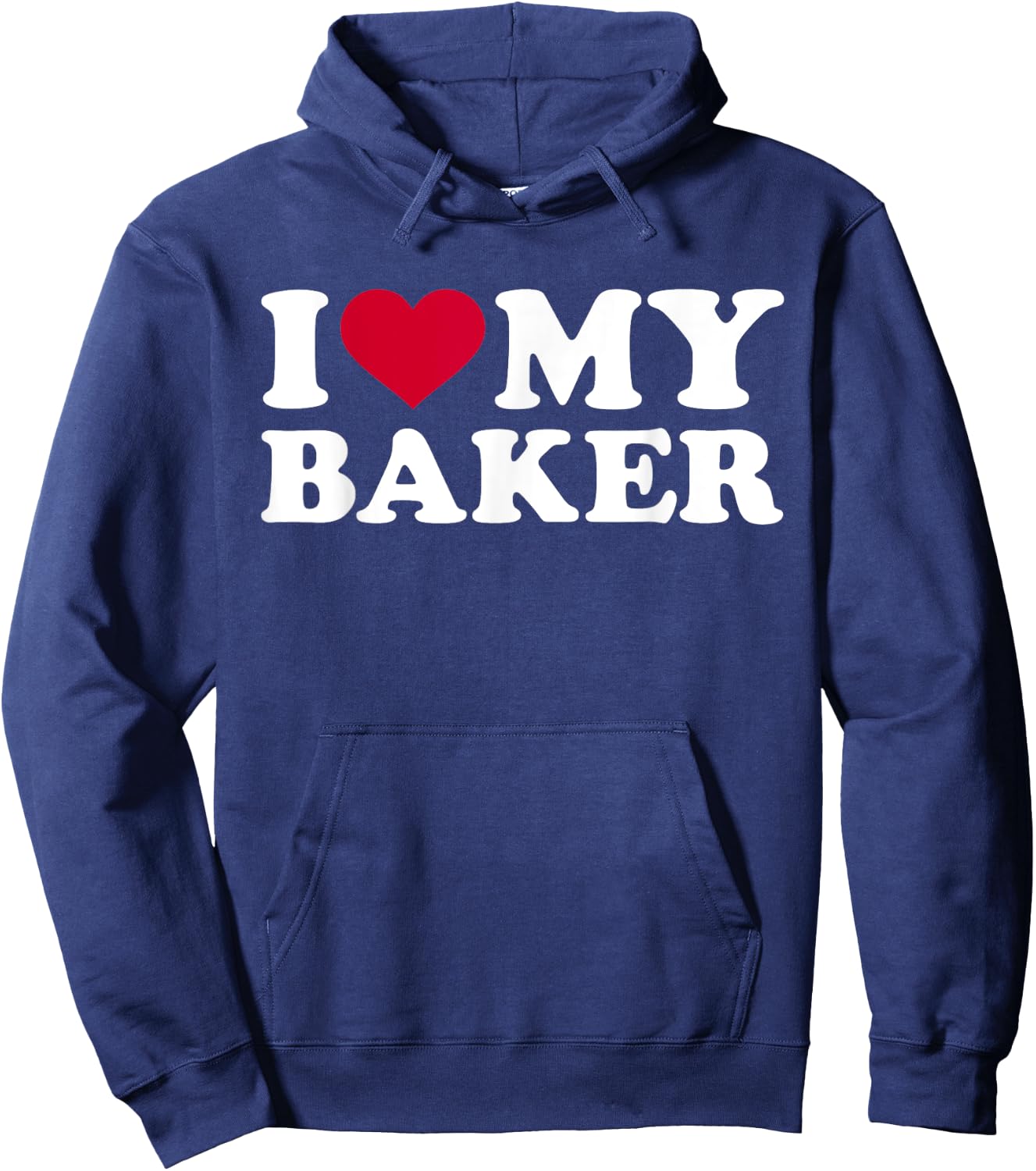 I love my baker Hoodie - Hoodie | Navy