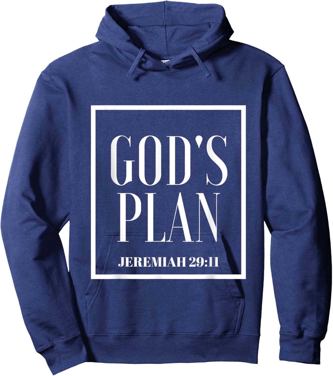 God's Plan - Bible church to prosper in Jesus Hoodie - Hoodie | Navy