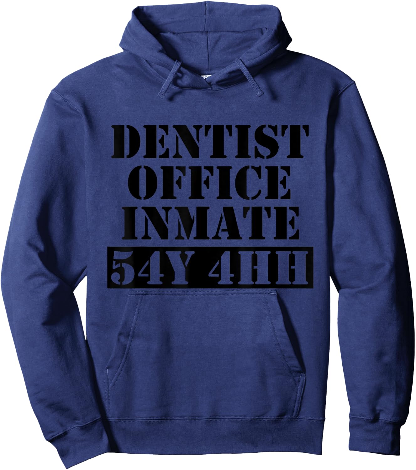 Dentist Office Inmate Halloween Costume Hoodie - Hoodie | Navy