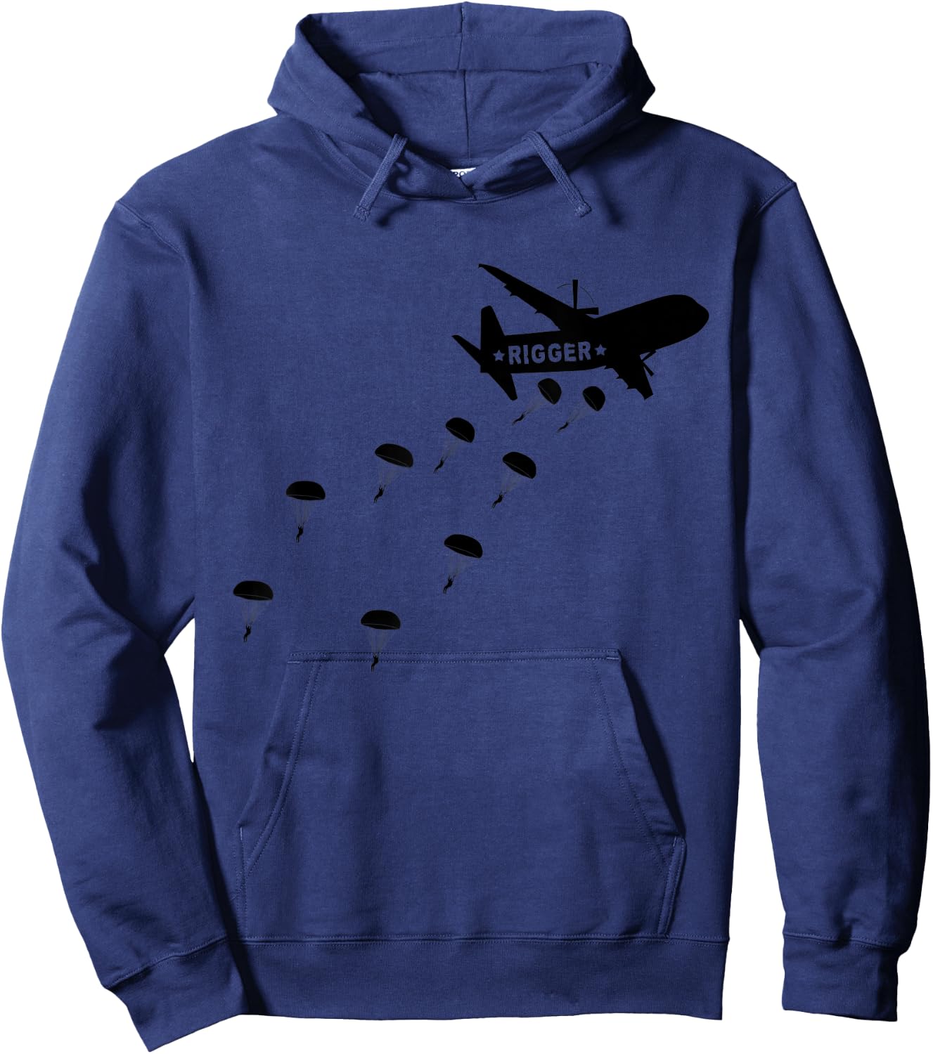 Parachute Rigger Paratrooper Airplane Hoodie - Hoodie | Navy