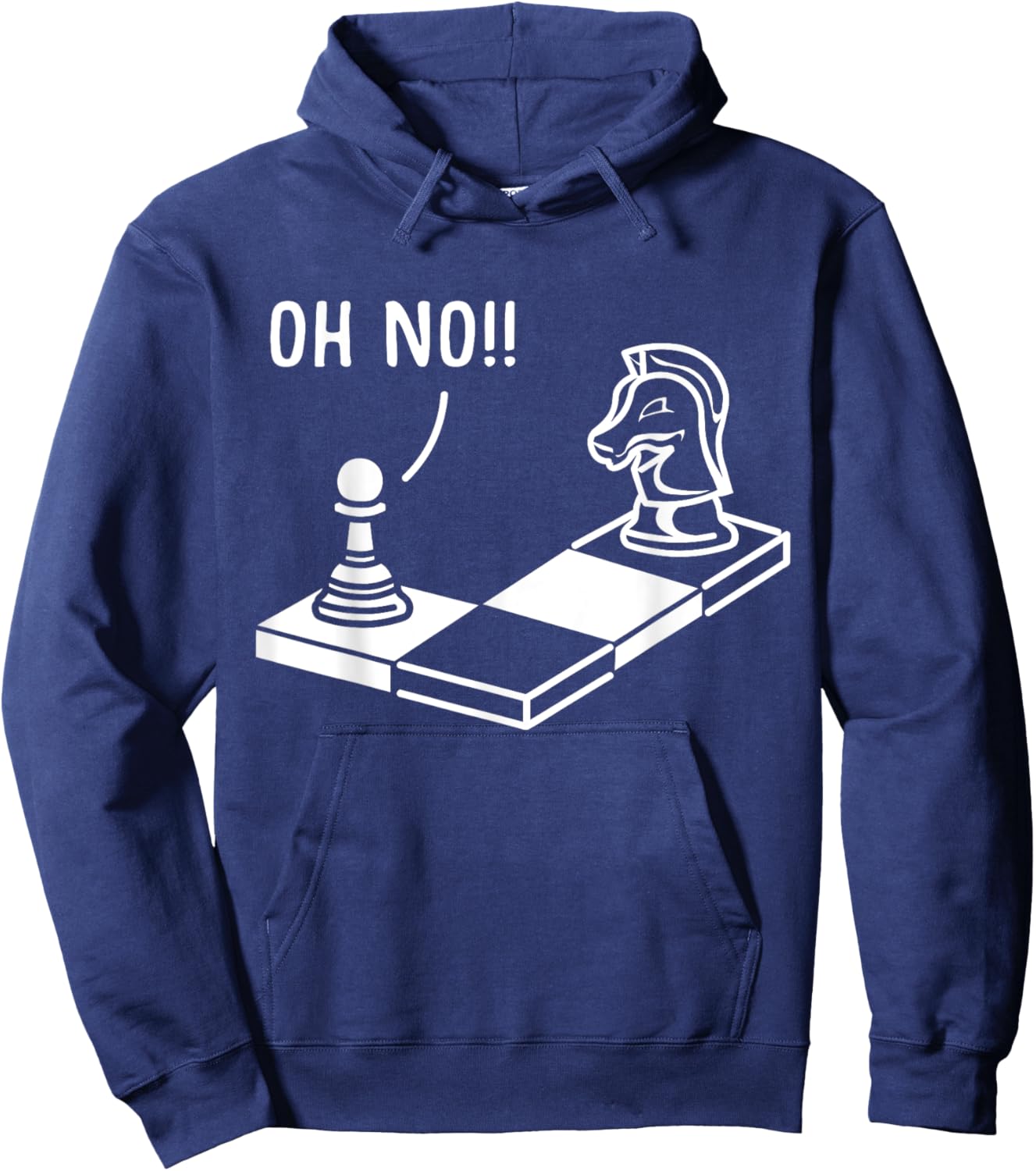 Oh No Springer Funny Chess Player Gift Chess Hoodie - Hoodie | Navy