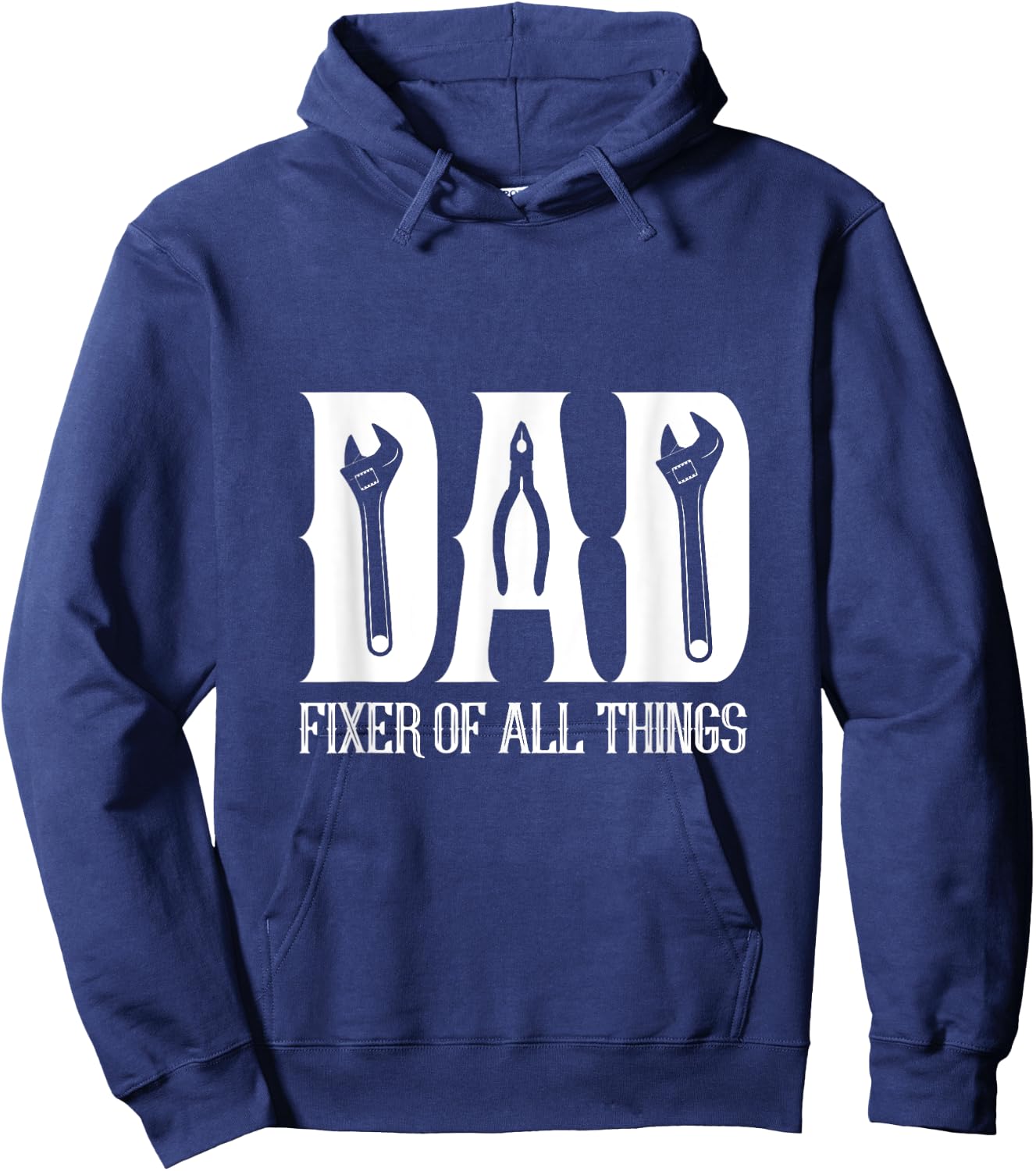 DAD Fixer of All Things Funny Tools Dad Gifts Hoodie - Hoodie | Navy