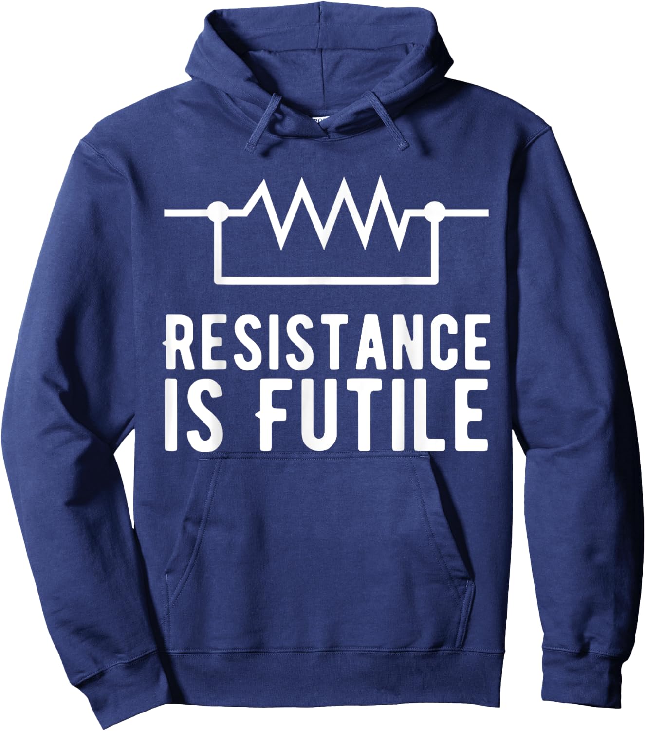 Resistance is Futile funny resistor Hoodie - Hoodie | Navy